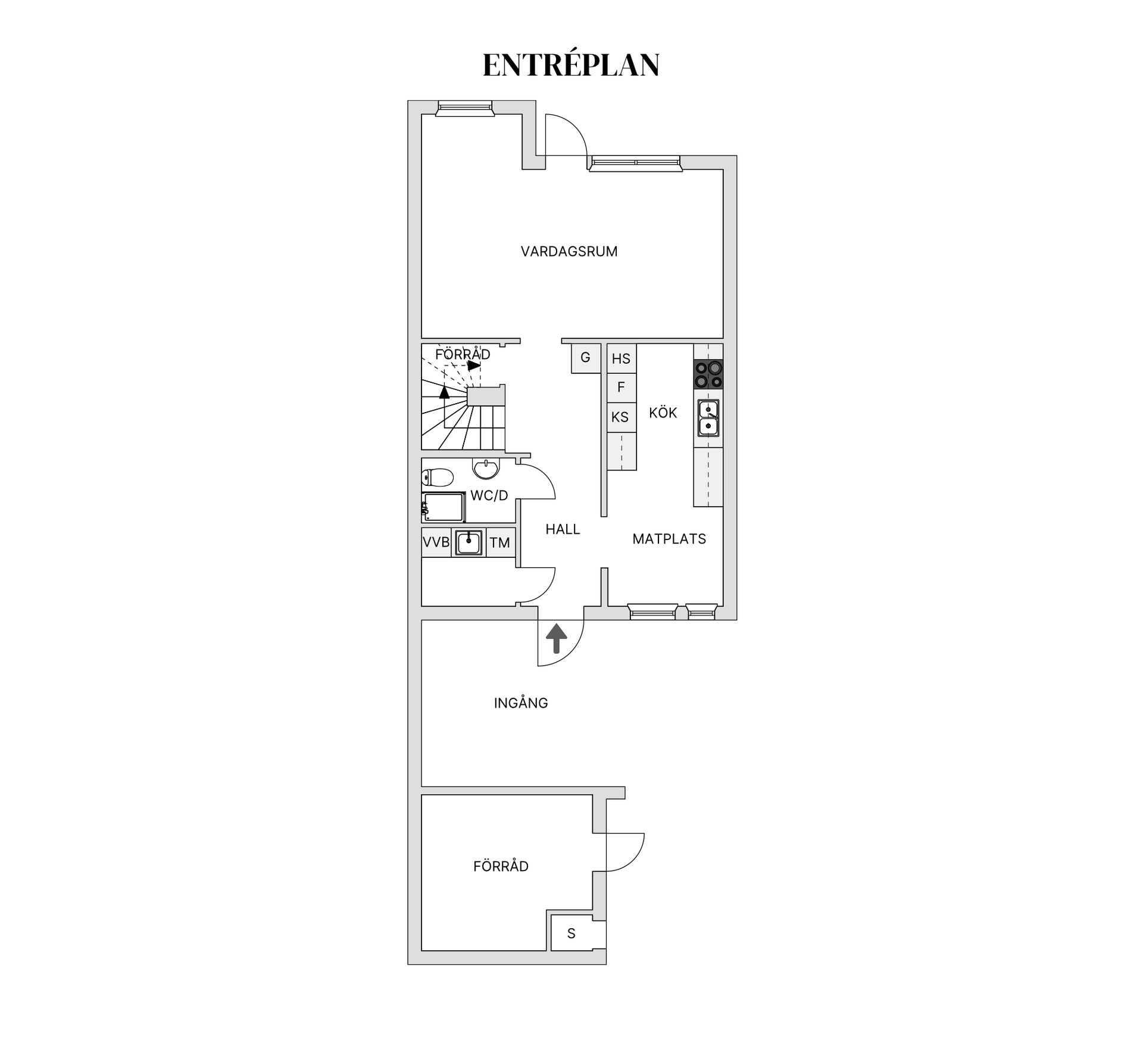 Villa, Radhus, Russingränd 3, Viksjö, Järfälla