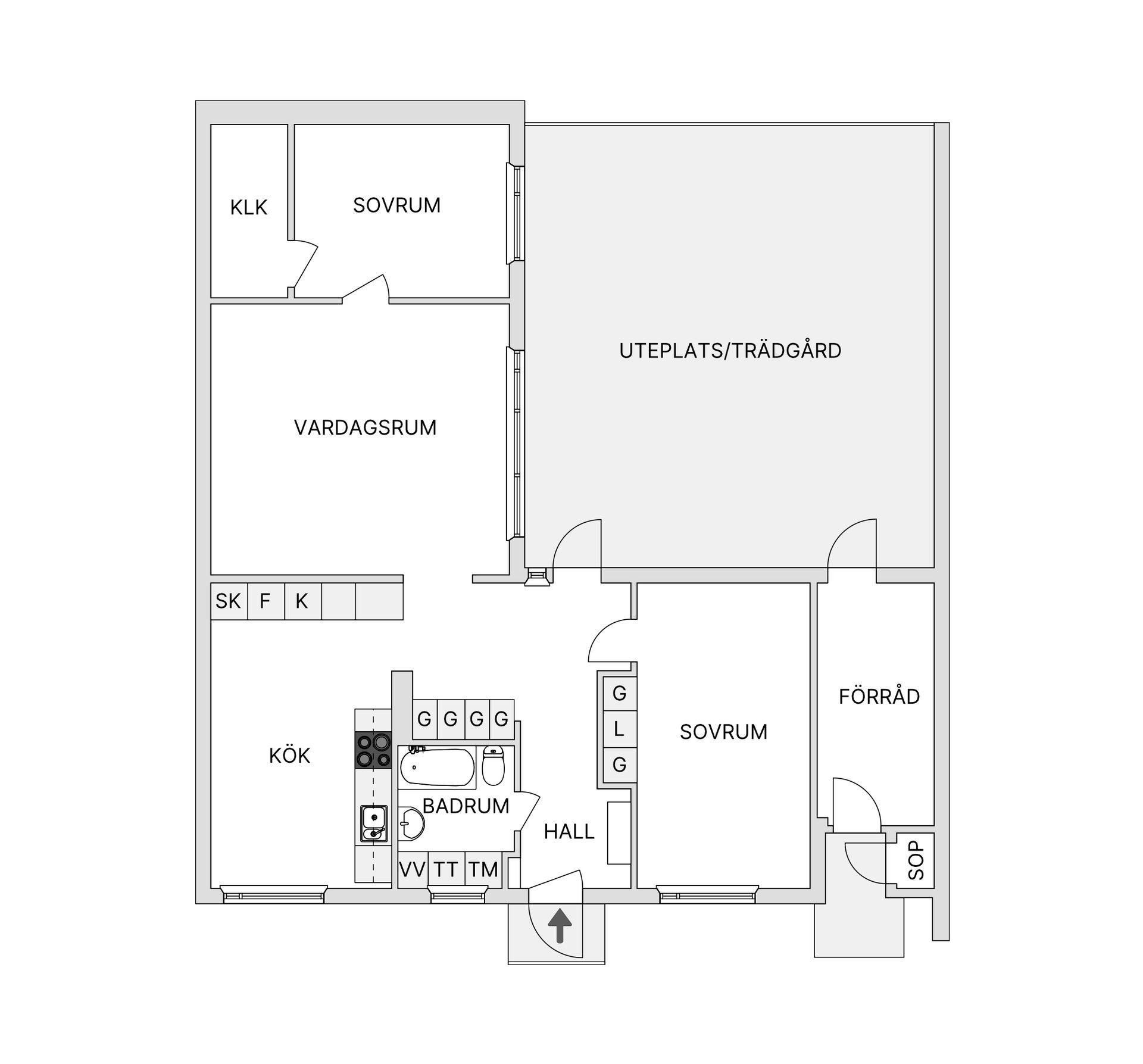Bostadsrätt, Vasängsvägen 290, Vallås, Halmstad