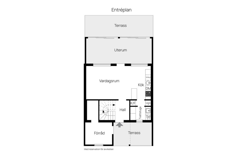 Radhus, Odingatan 26, Kungsängen, Sala