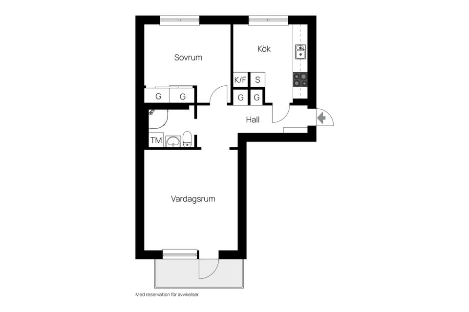 Bostadsrätt, Bomansgatan 22 C, Kristiansborg, Västerås