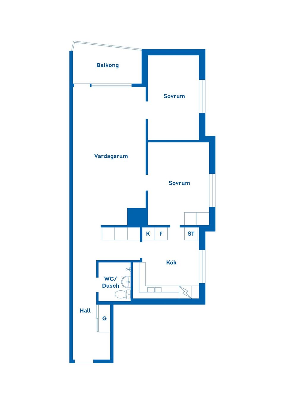 Bostadsrätt, Kyrkogatan 9A, Trossö, Karlskrona
