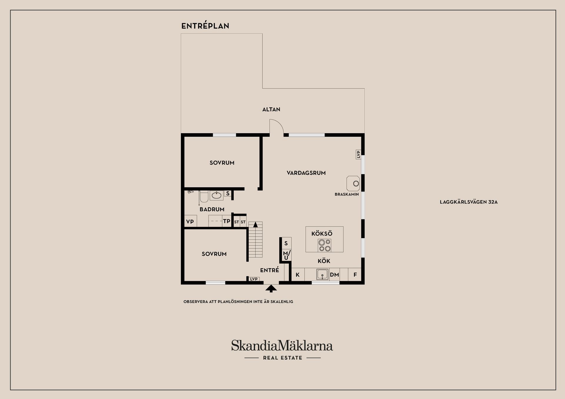 Radhus, Laggkärlsvägen 32A, Huddinge - Kästa, Huddinge
