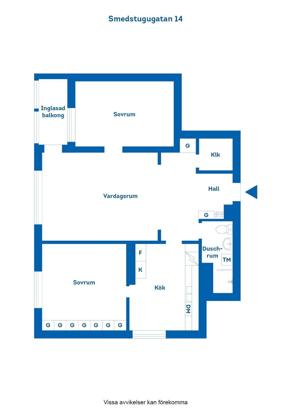 Bostadsrätt, Smedstugugatan 14, Haga, Norrköping