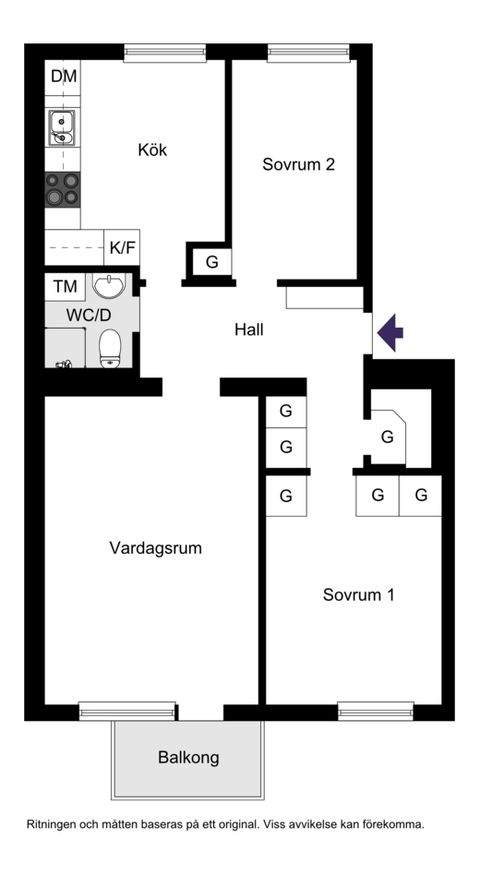 Bostadsrätt, Gjuteribacken 6C, 1 tr, Lilla Alby - Centrala Sundbyberg, Sundbyberg