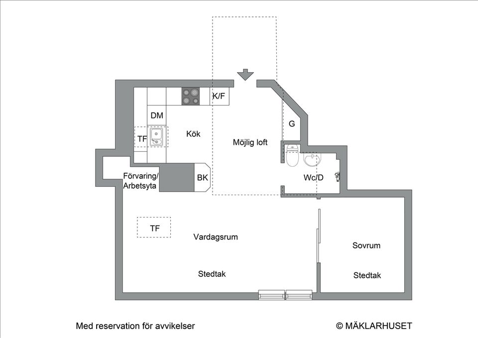 Bostadsrätt, Fredriksbergsvägen 12, Mariehäll, Stockholm