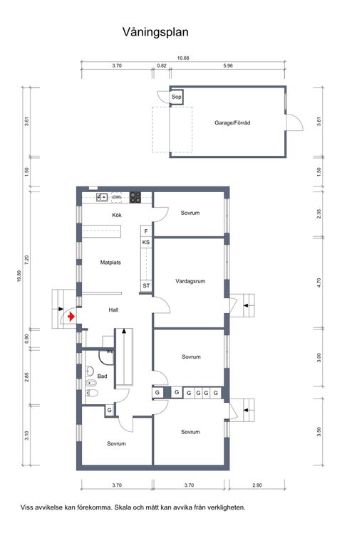 Villa, Sveavägen 16, Tvärålund, Vindeln