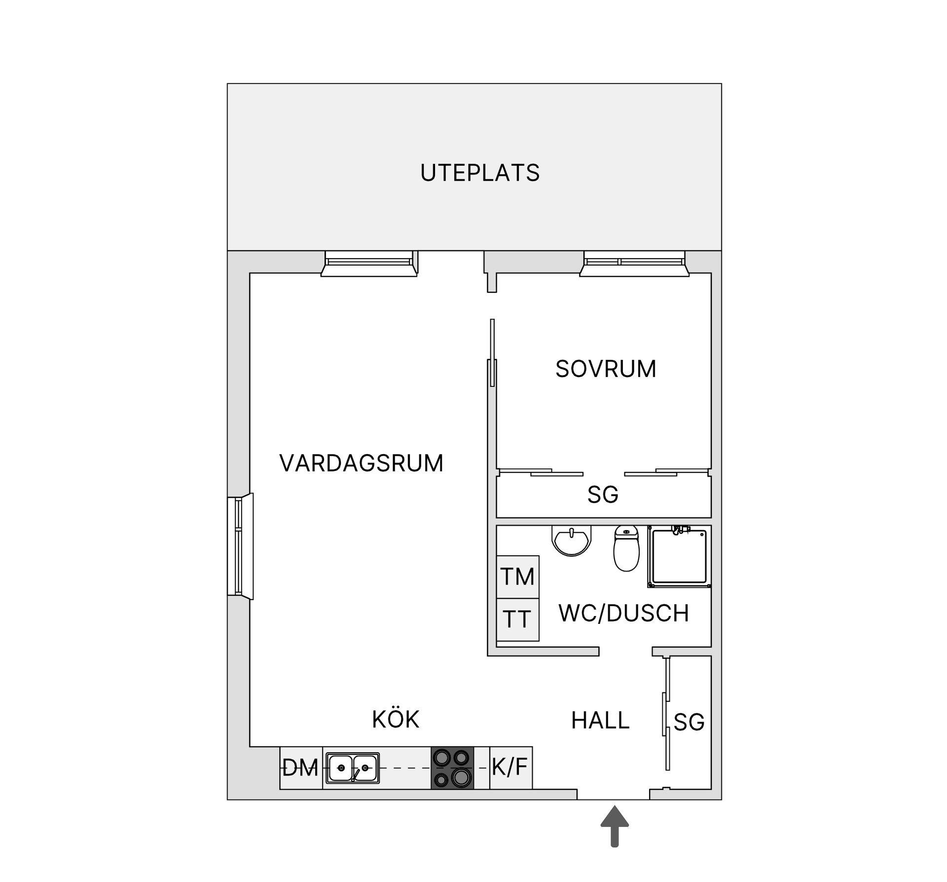 Bostadsrätt, Tellusgatan 2B, Kungsängen, Jönköping