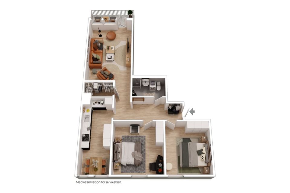 Bostadsrätt, Langenbergsgatan 2B, Blåsbo, Västerås