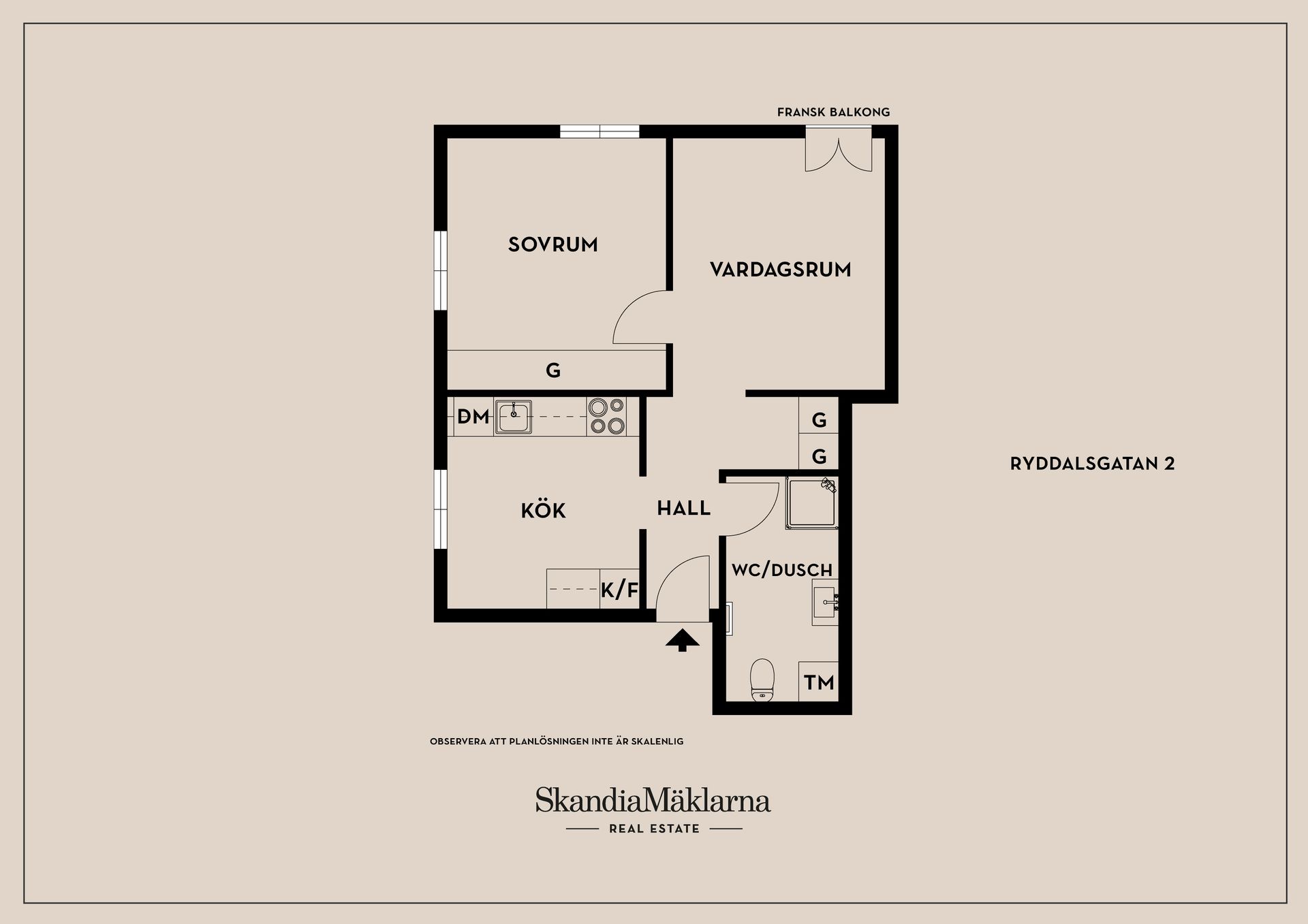 Bostadsrätt, Ryddalsgatan 2, Valla/Centralt, Linköping