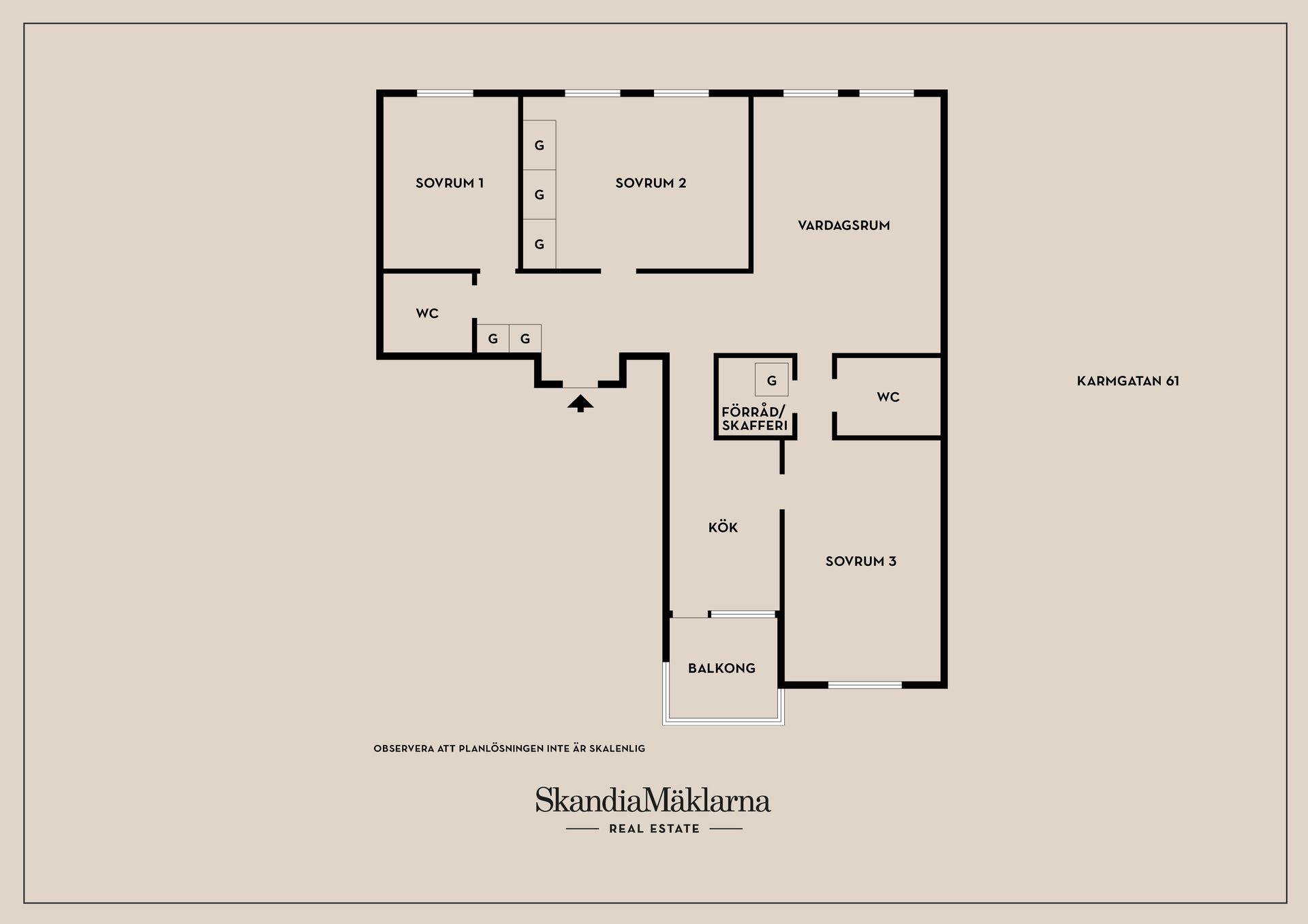 Bostadsrätt, Karmgatan 61, Våxnäs, Karlstad