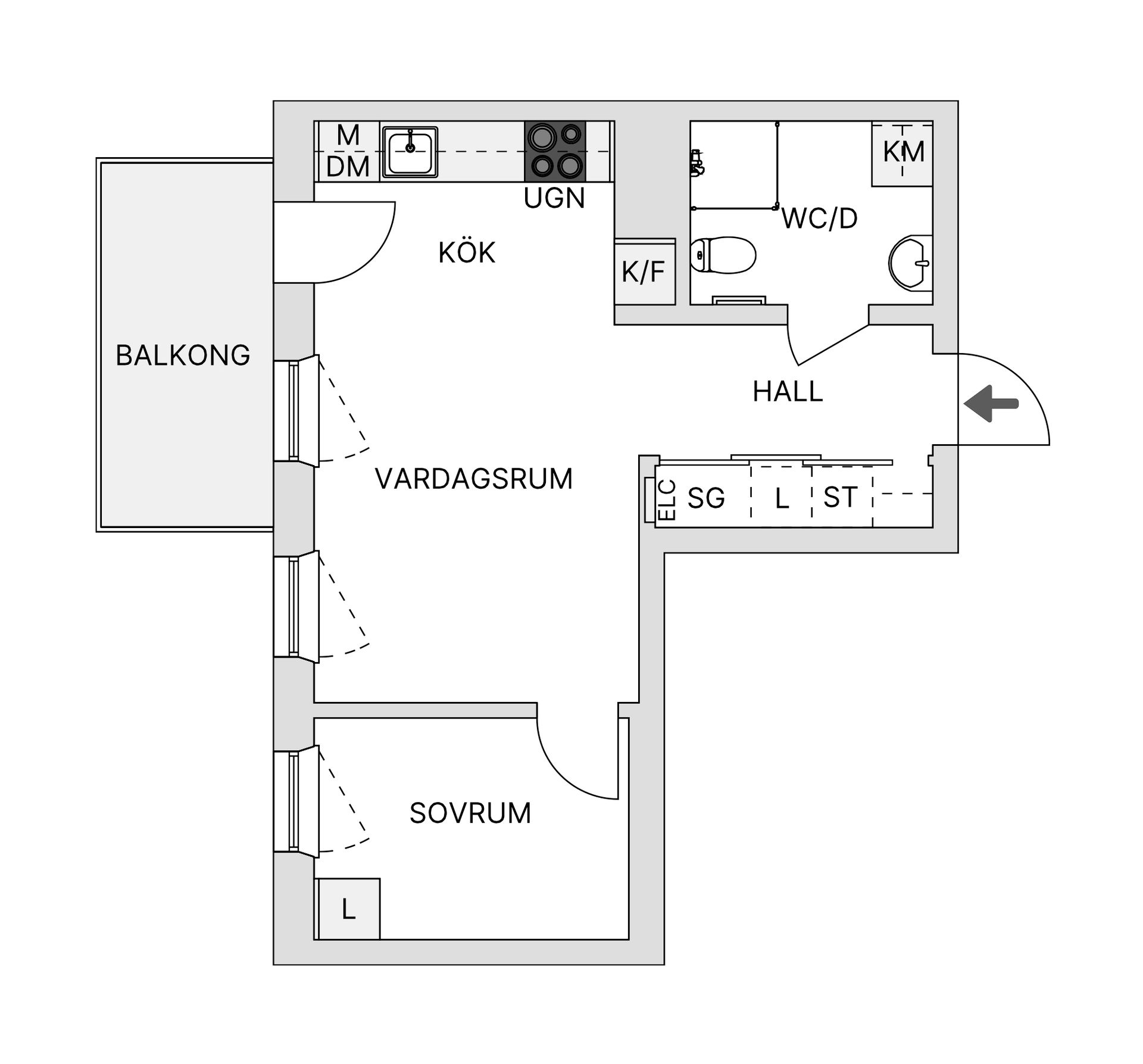 Bostadsrätt, Fisksätravägen 28A, Fisksätra, Nacka