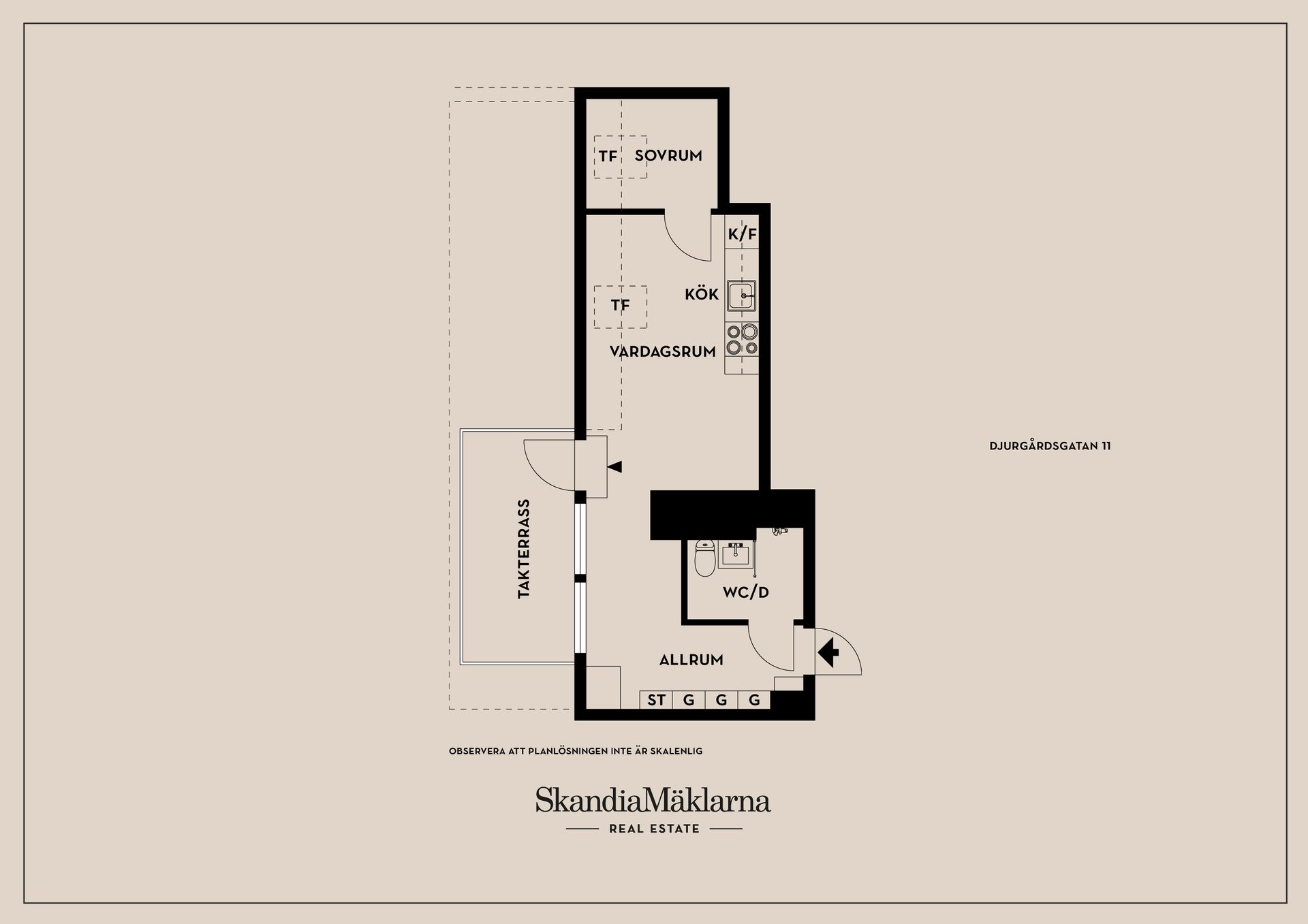 Bostadsrätt, Djurgårdsgatan 11, Centralt, Linköping