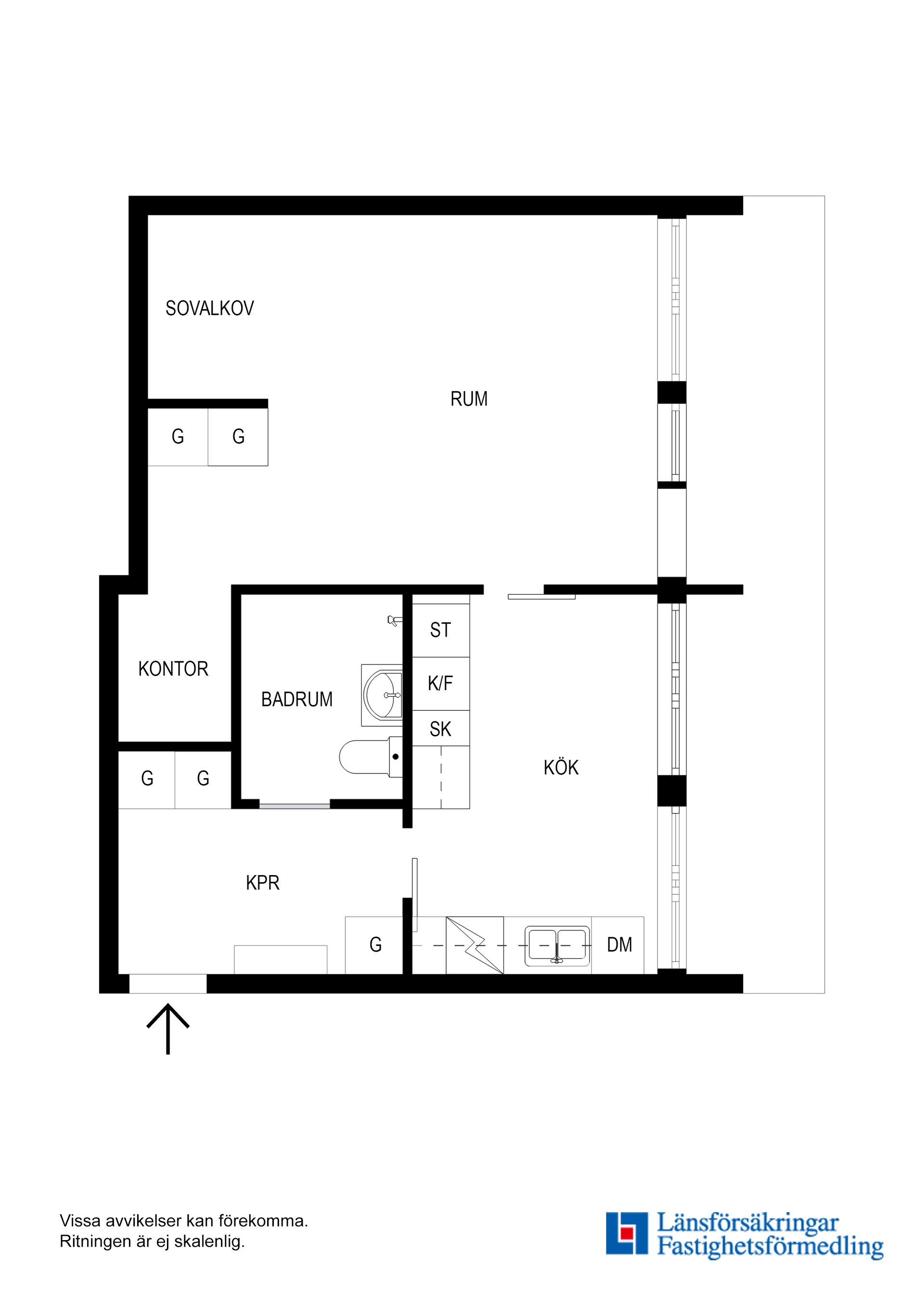 Bostadsrätt, Bygatan 3, Huvudsta, Solna