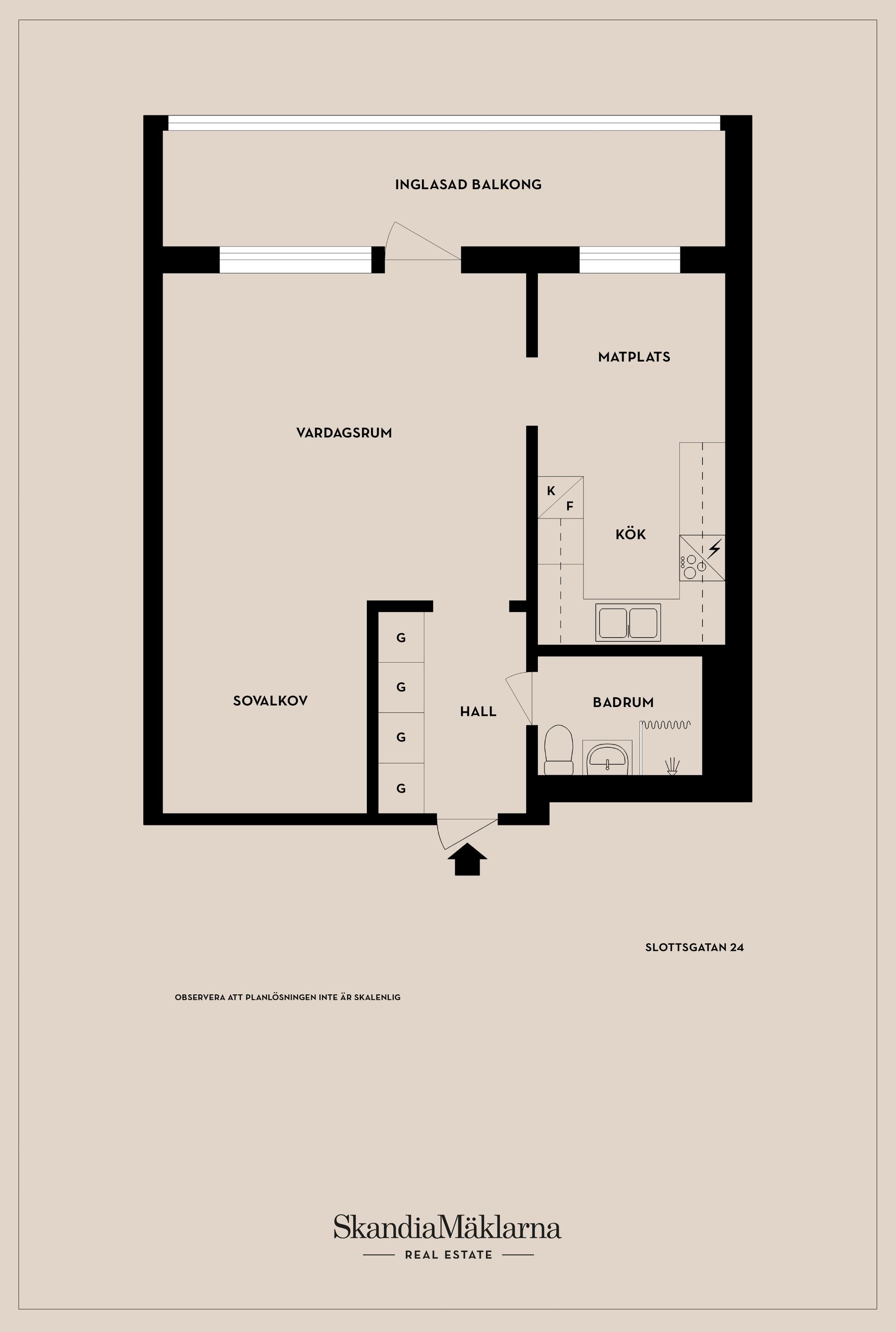 Bostadsrätt, Slottsgatan 24, Öster city, Jönköping