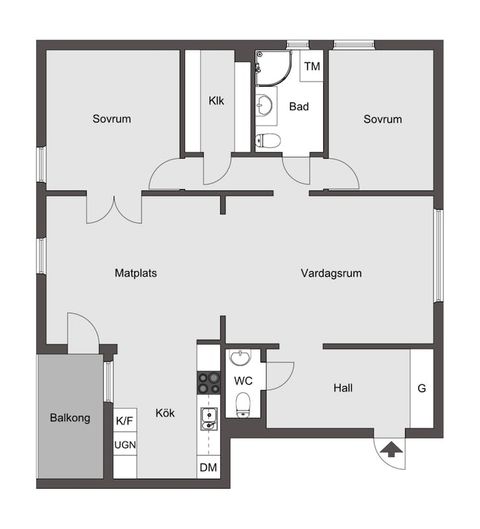Bostadsrätt, Rosengårdsvägen 41, Rosengården, Vallentuna