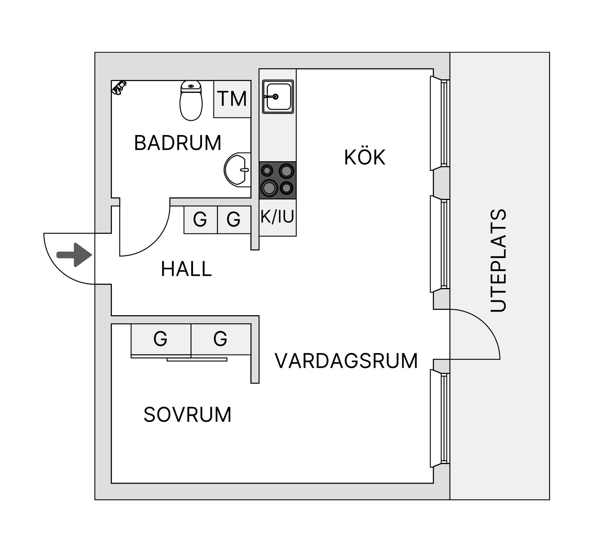 Bostadsrätt, Arvikagatan 31, Farsta, Stockholm