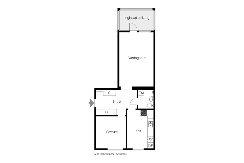 Bostadsrätt, Östra Storgatan 33D, Marnäs, Ludvika