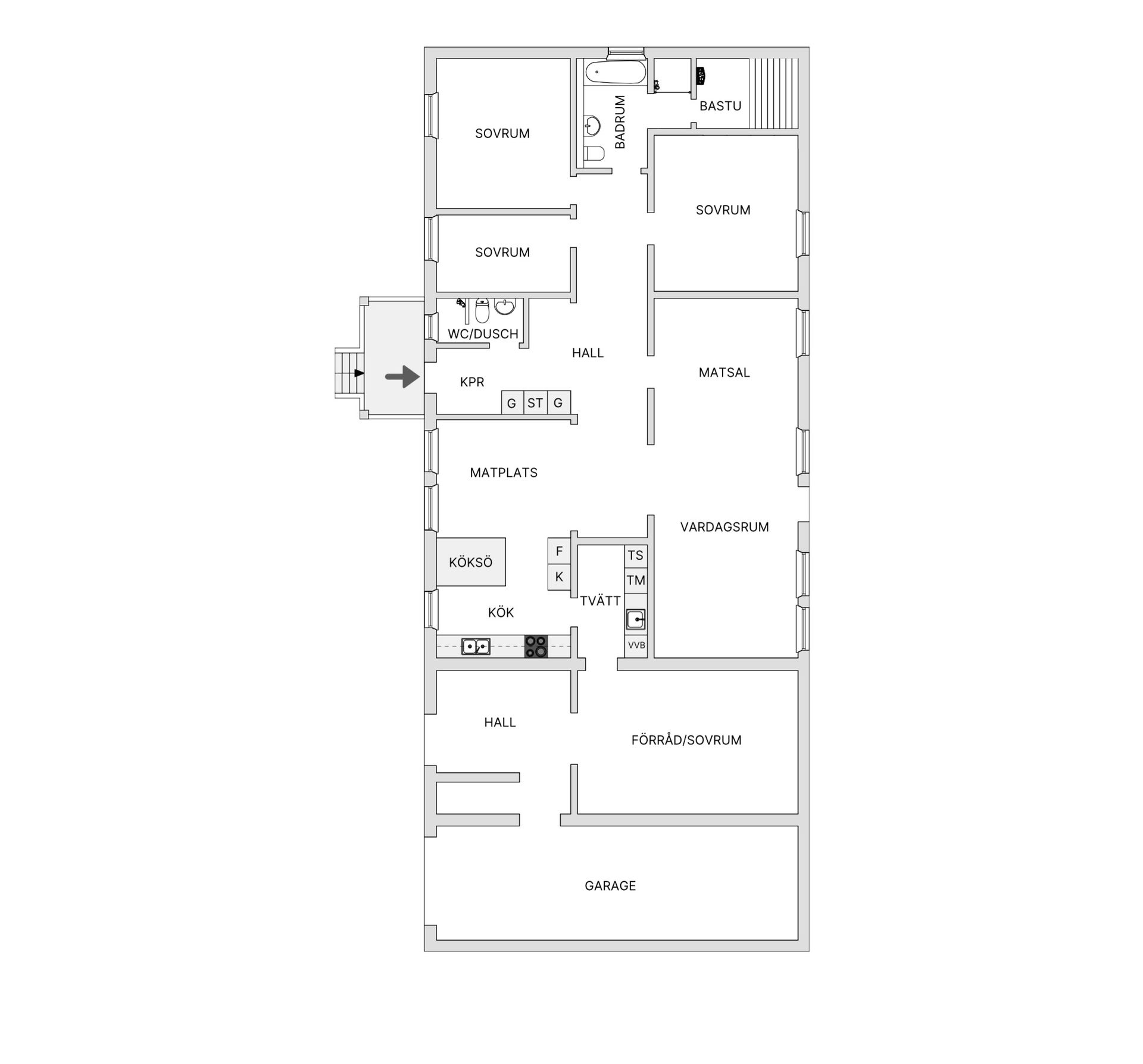 Villa, Pulkstigen 13, Morö Backe, Skellefteå