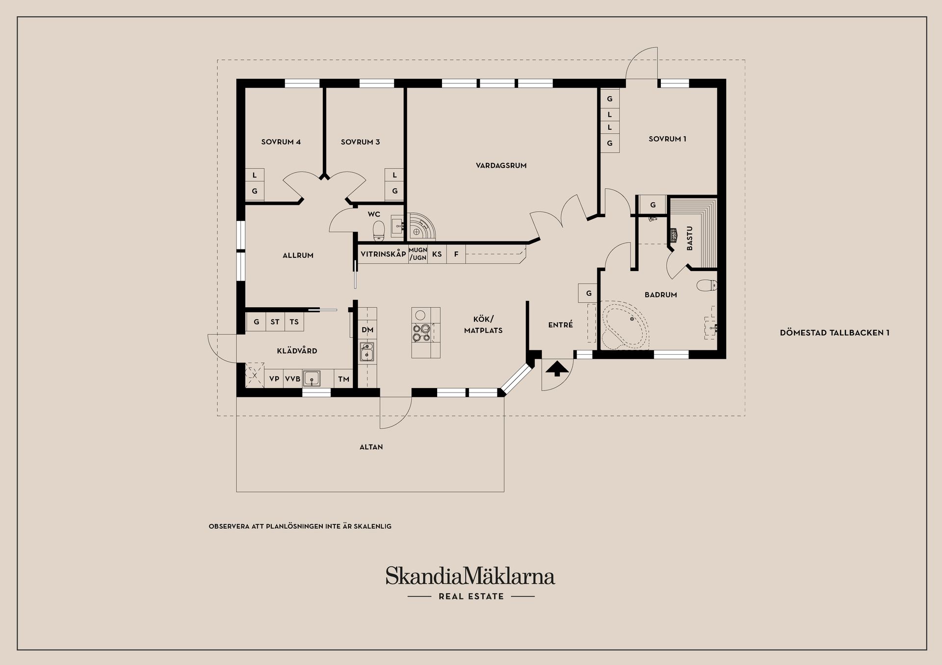 Villa, Dömestad Tallbacken 1, Landet Västerlösa, Linköping