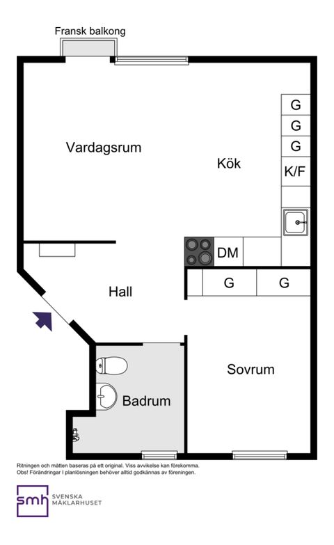 Bostadsrätt, Fredrikslundsvägen 5, Bromma / Abrahamsberg, Stockholm