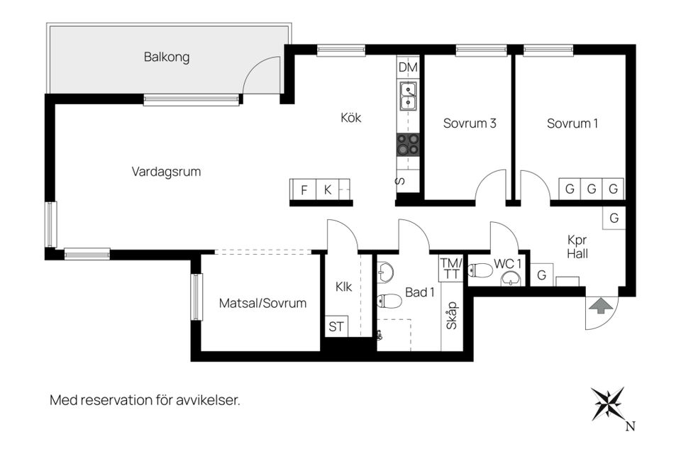 Bostadsrätt, Blågransvägen 4, 2 tr, Långbro Park, Stockholm
