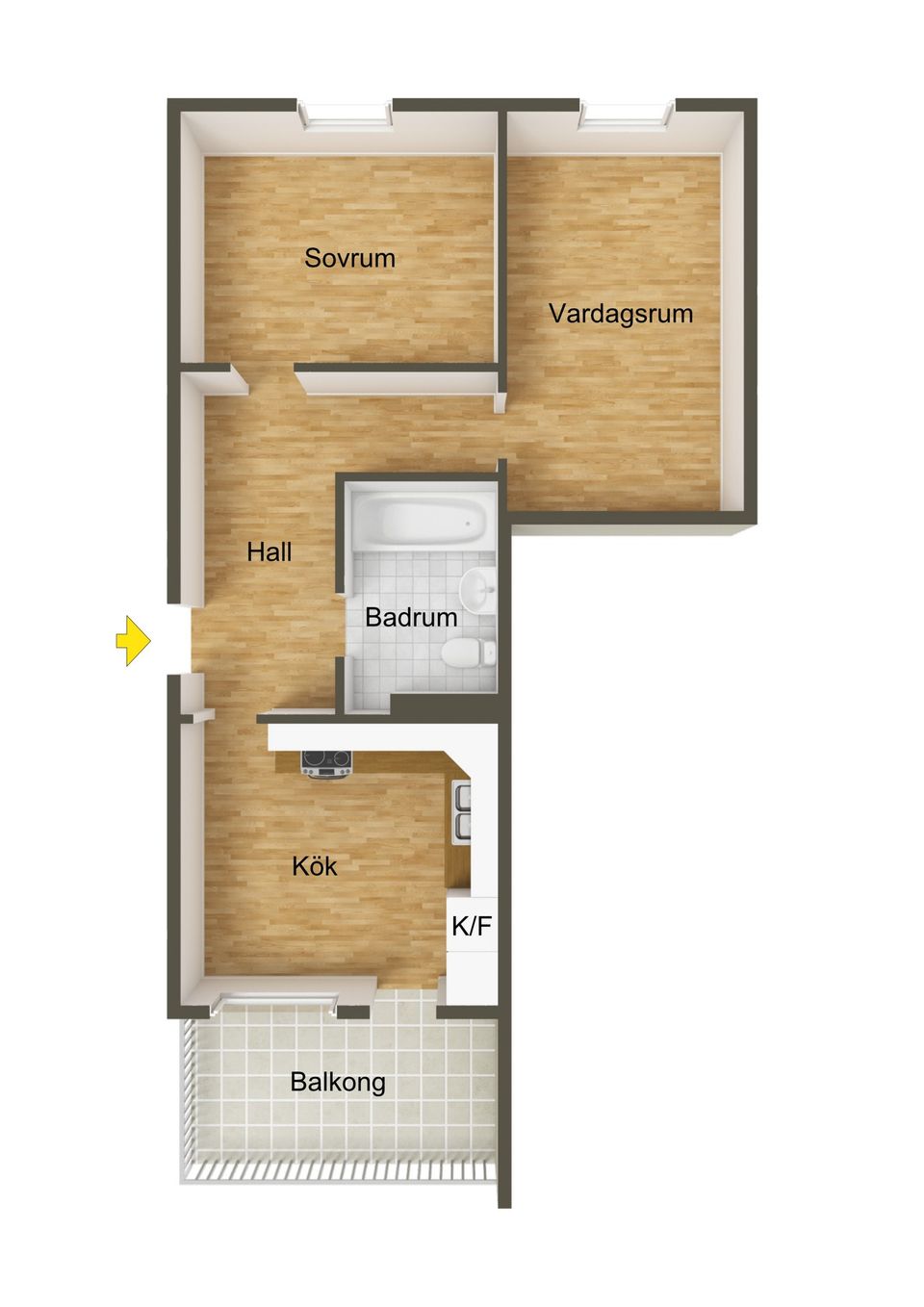 Bostadsrätt, Bäverdammsgränd 84, Rågsved, Stockholm