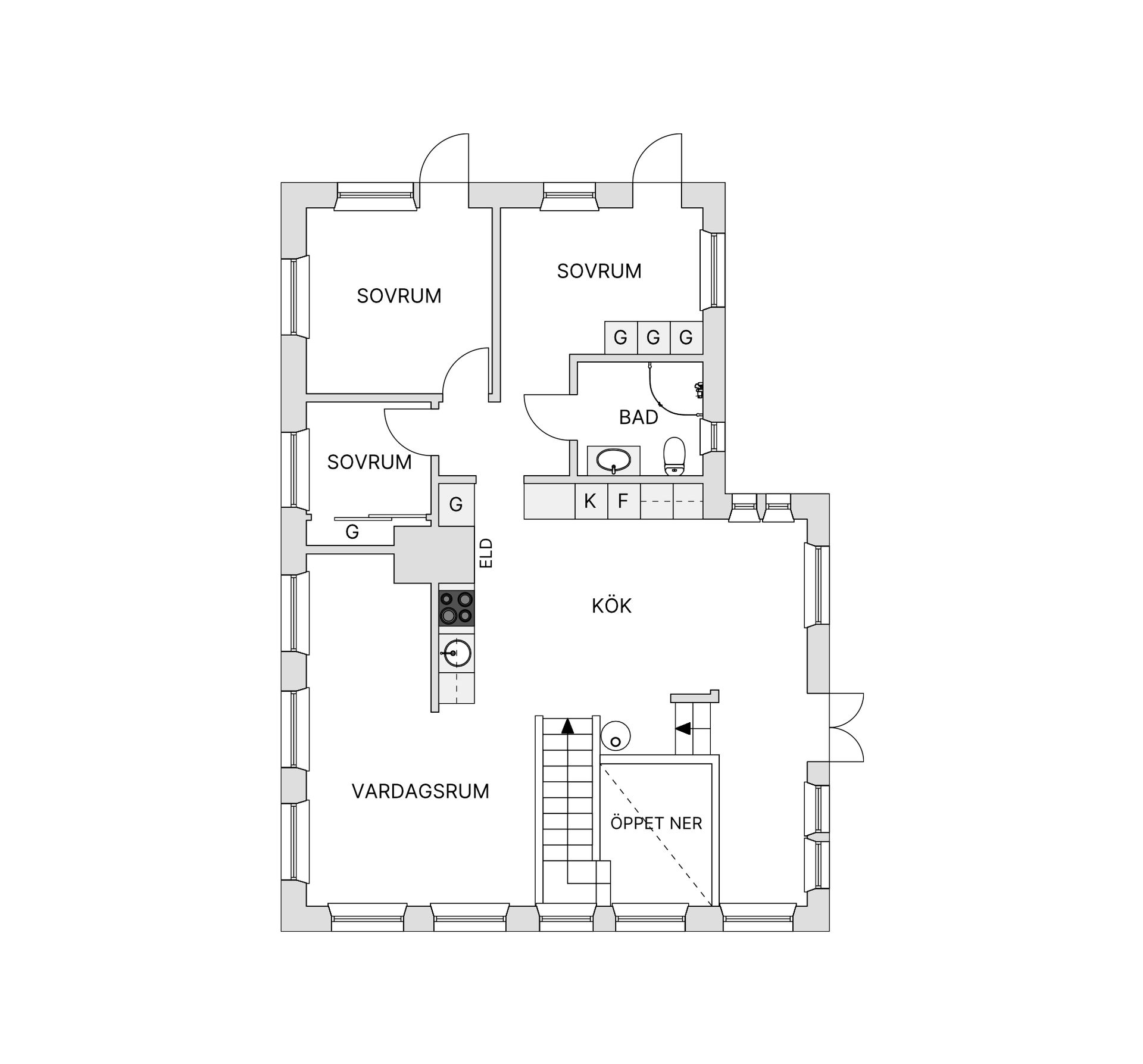 Villa, Rännilsvägen 21, Grindmossen, Österåker