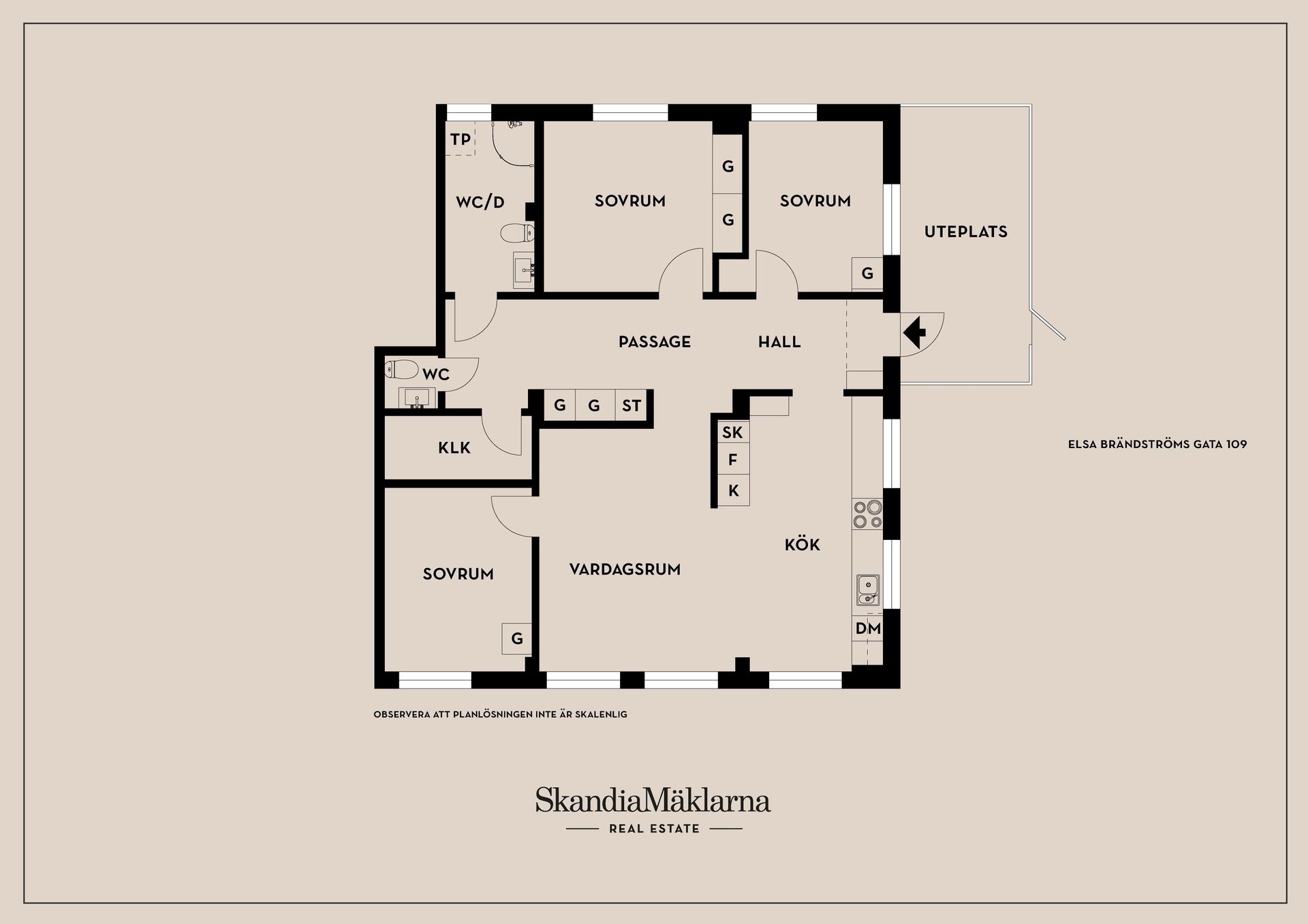Bostadsrätt, Elsa Brändströms Gata 109, Fruängen, Stockholm