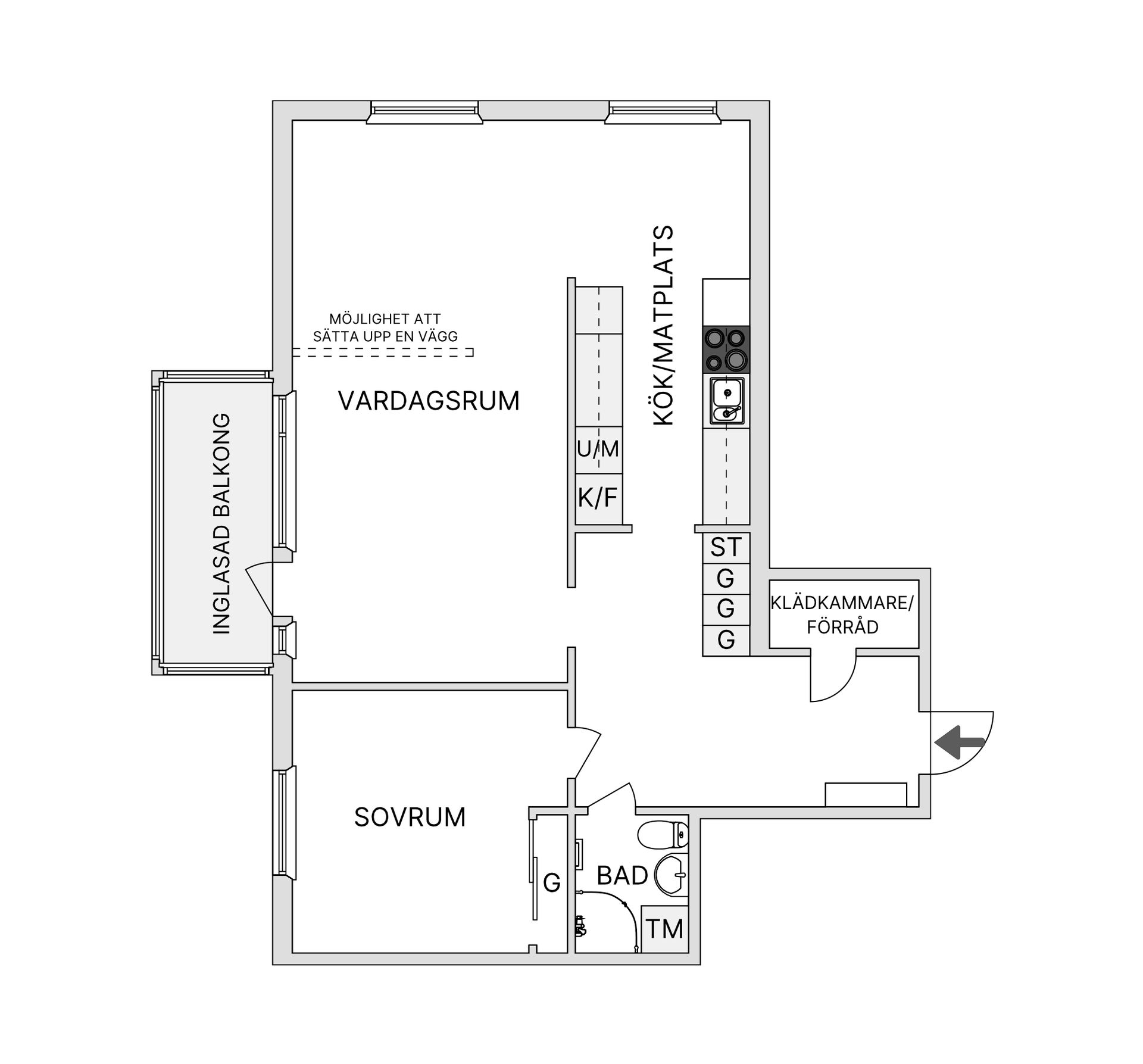 Bostadsrätt, Kristinedalsgatan 5, Torpa Söder, Jönköping