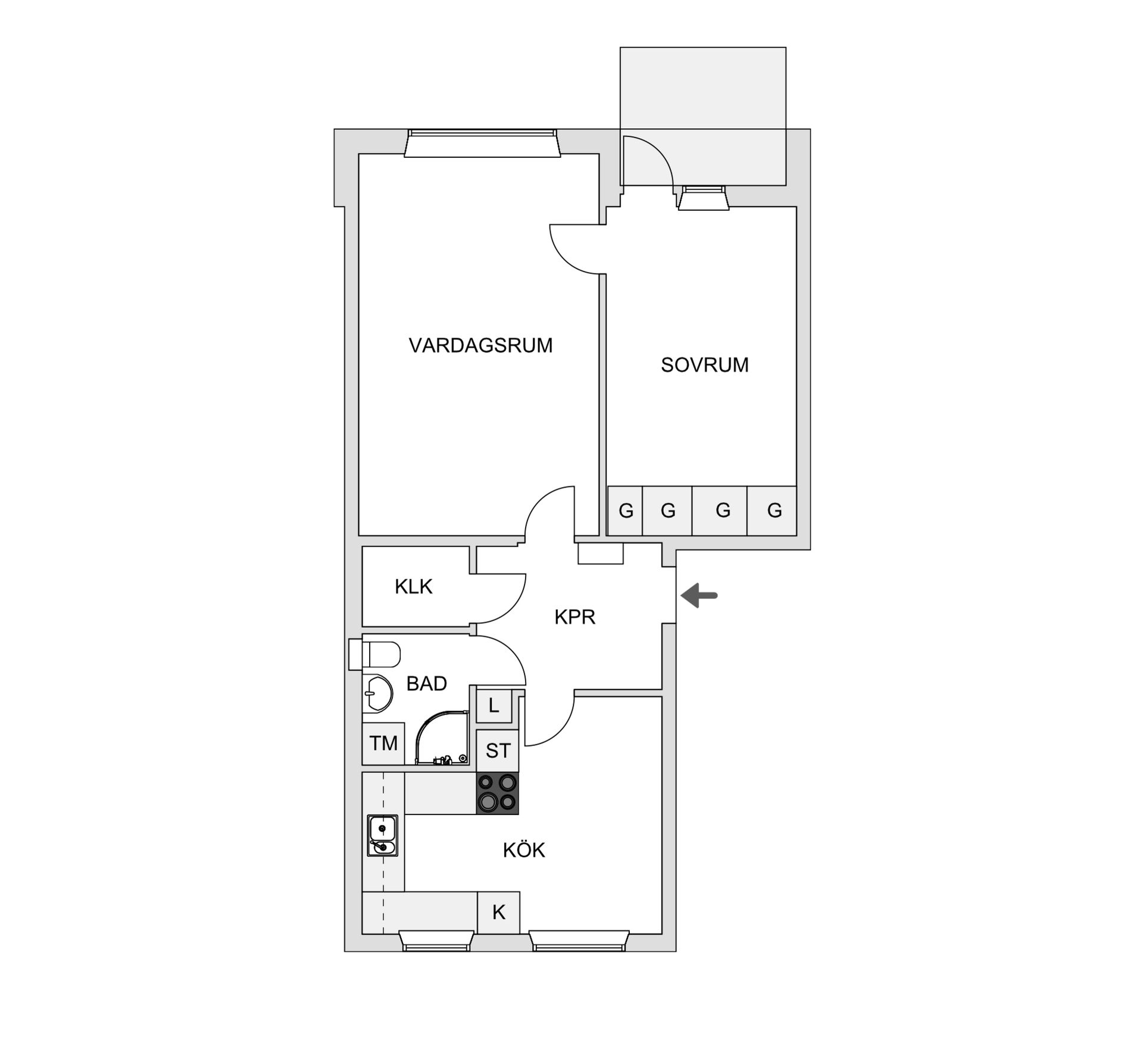 Bostadsrätt, Getbergsvägen 2A, Morön, Skellefteå
