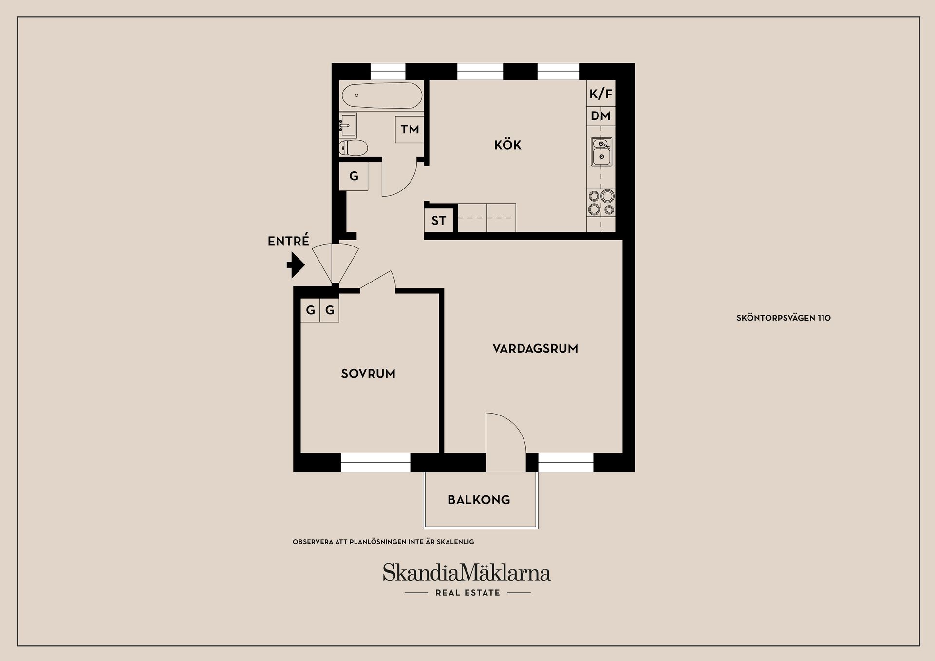 Bostadsrätt, Sköntorpsvägen 110, Årsta, Stockholm
