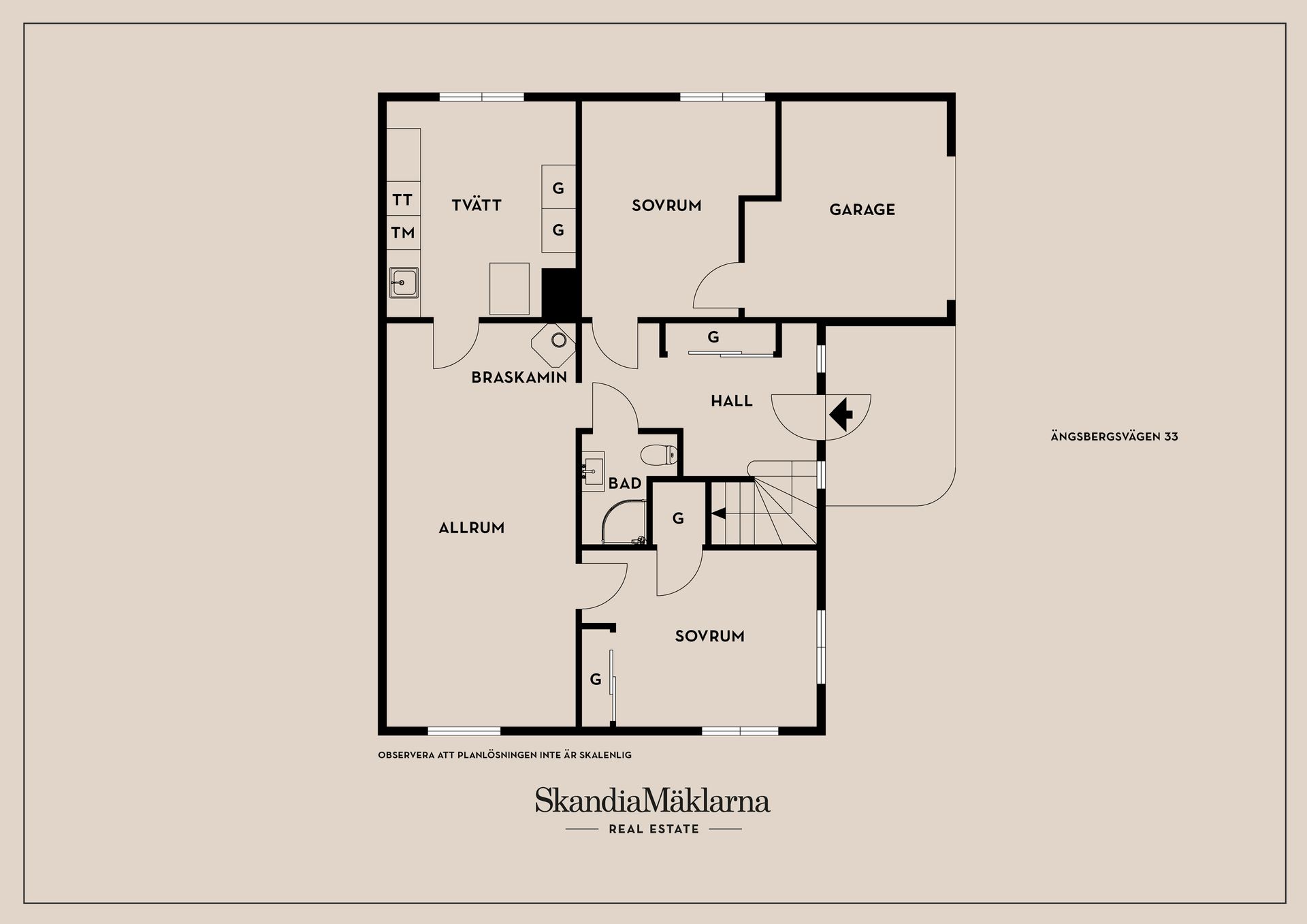 Villa, Ängsbergsvägen 33, Huddinge