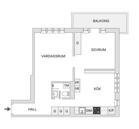 Bostadsrätt, Skeppargatan 83, 1 tr, Stockholm