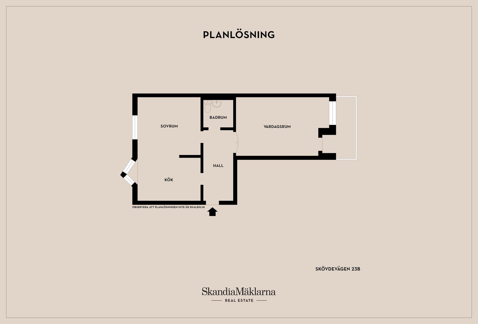 Bostadsrätt, Skövdevägen 23B, Tibro