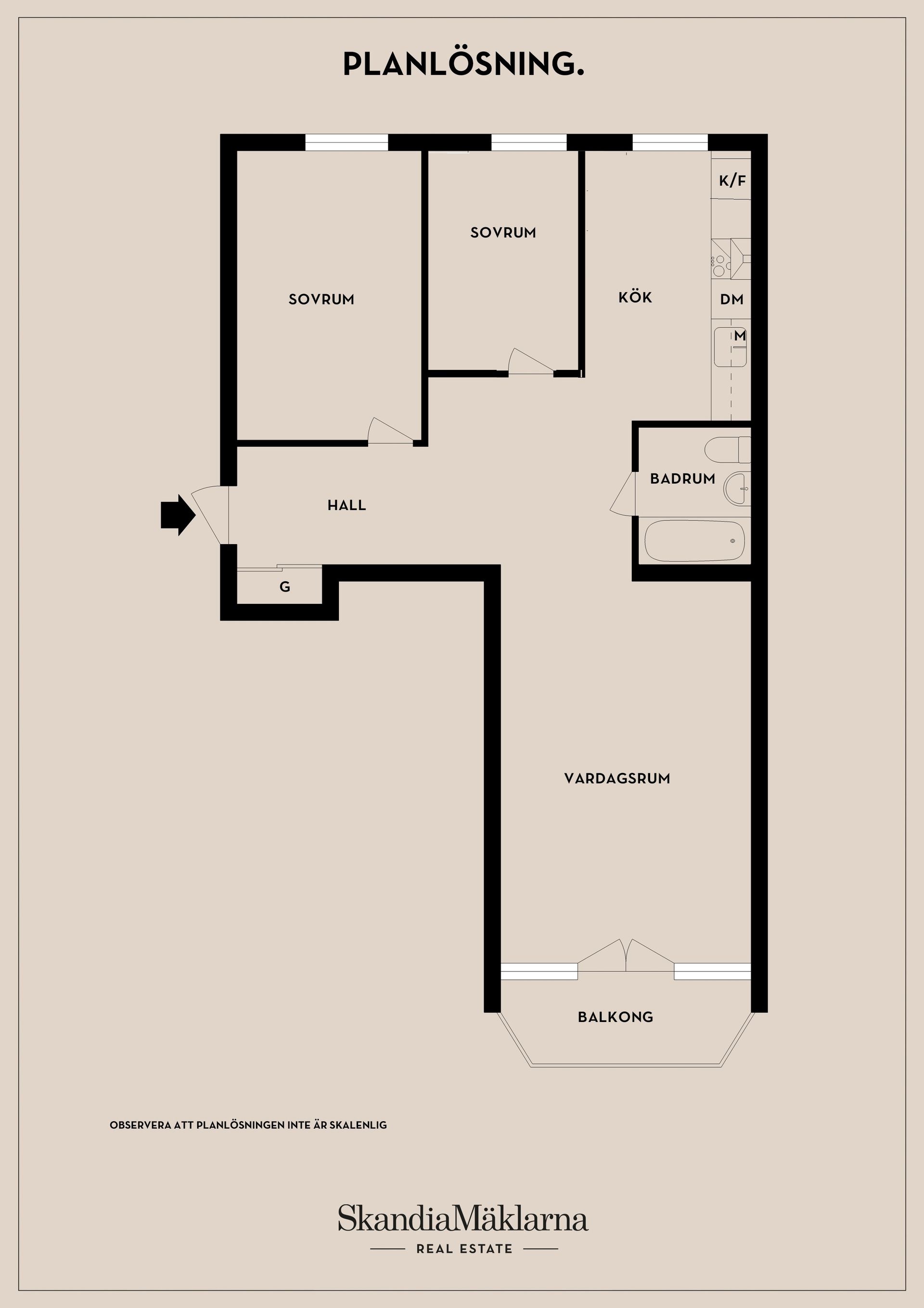 Bostadsrätt, Tornslingan 11B vån 3/3, Trångsund, Huddinge