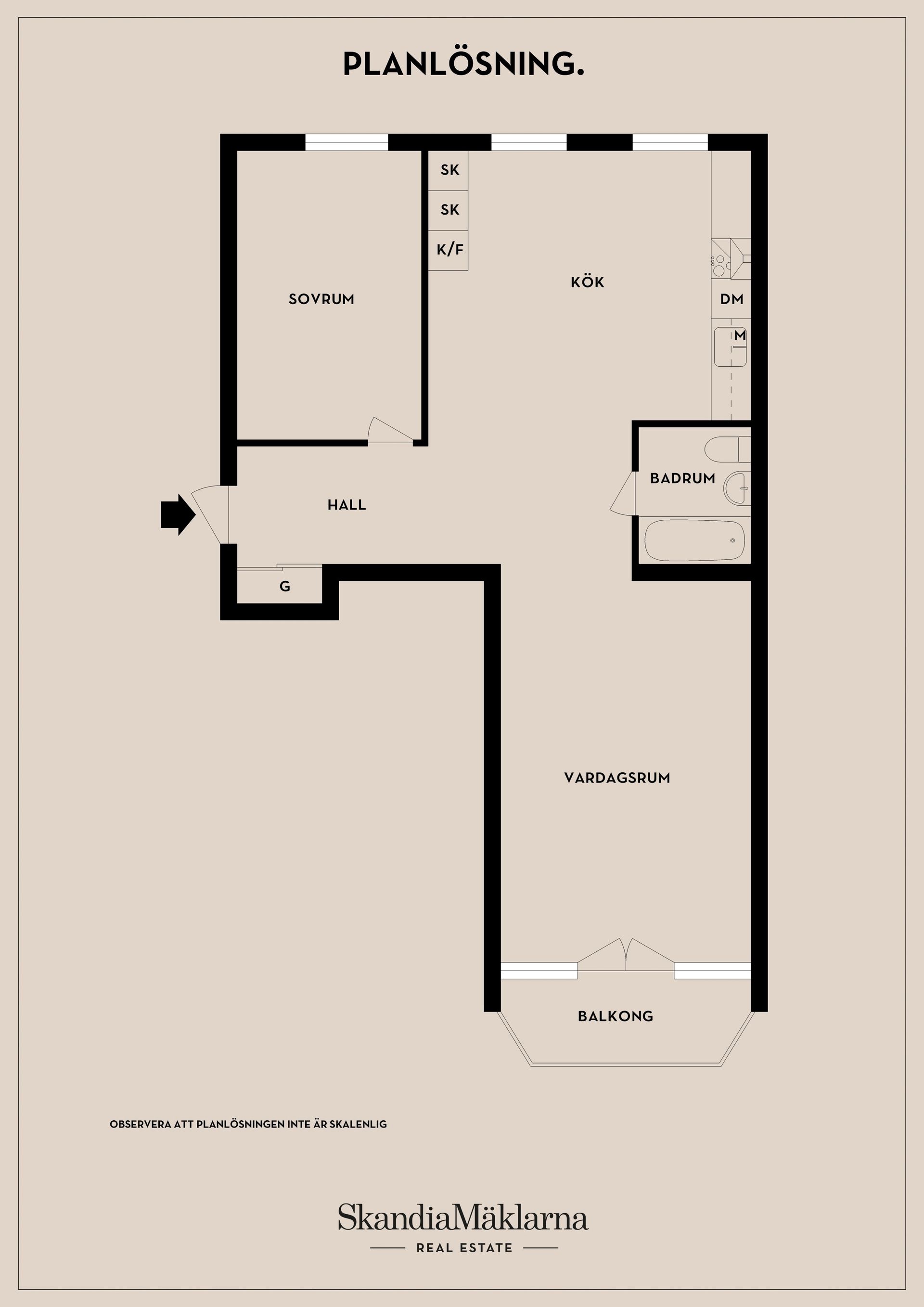 Bostadsrätt, Tornslingan 11B vån 3/3, Trångsund, Huddinge