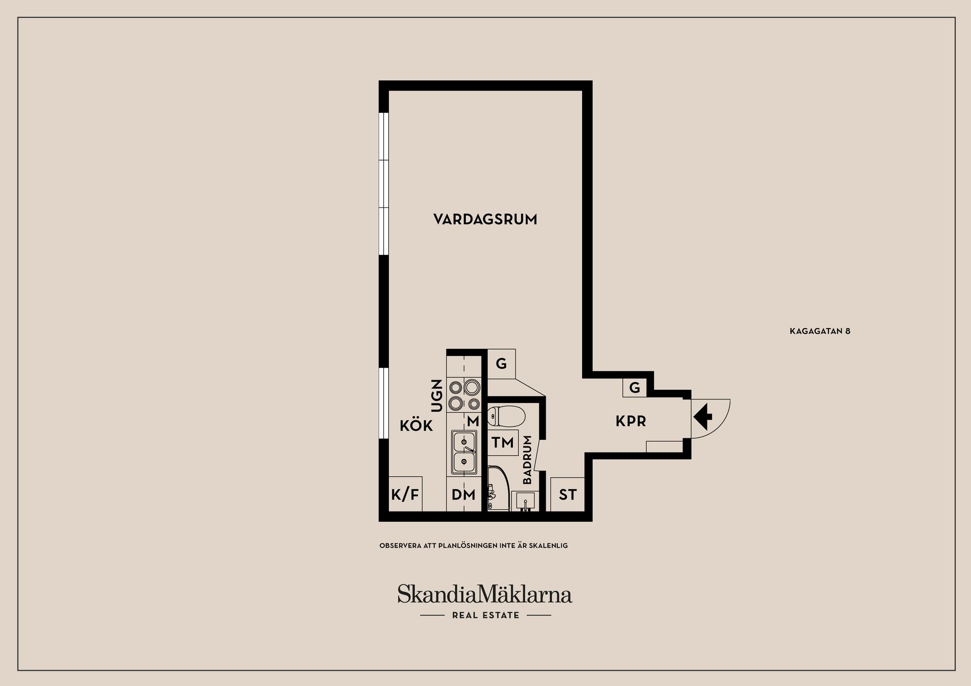 Bostadsrätt, Kagagatan 8, Gottfridsberg, Linköping