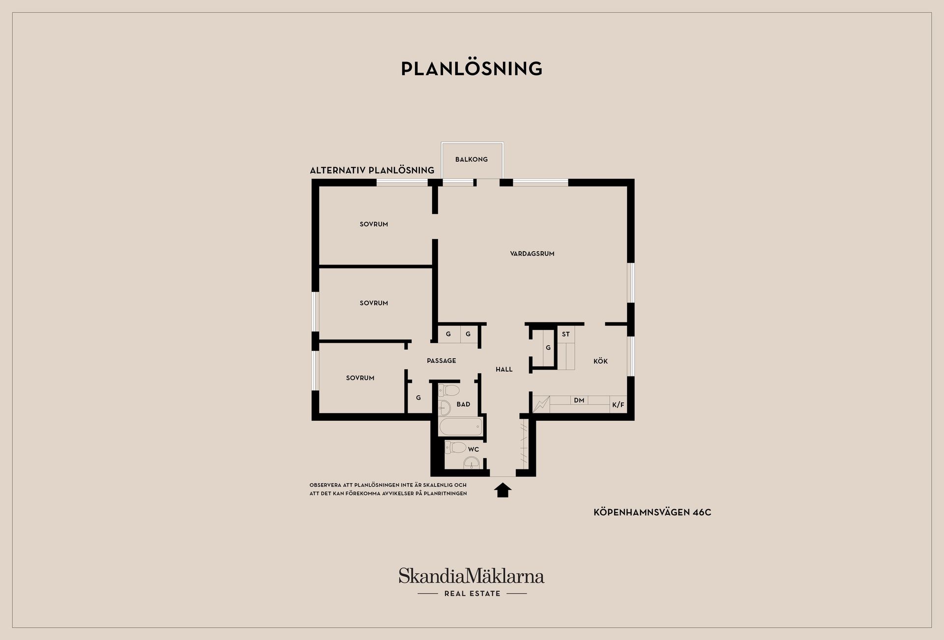 Bostadsrätt, Köpenhamnsvägen 46C, Erikslust/Slottsstaden, Malmö