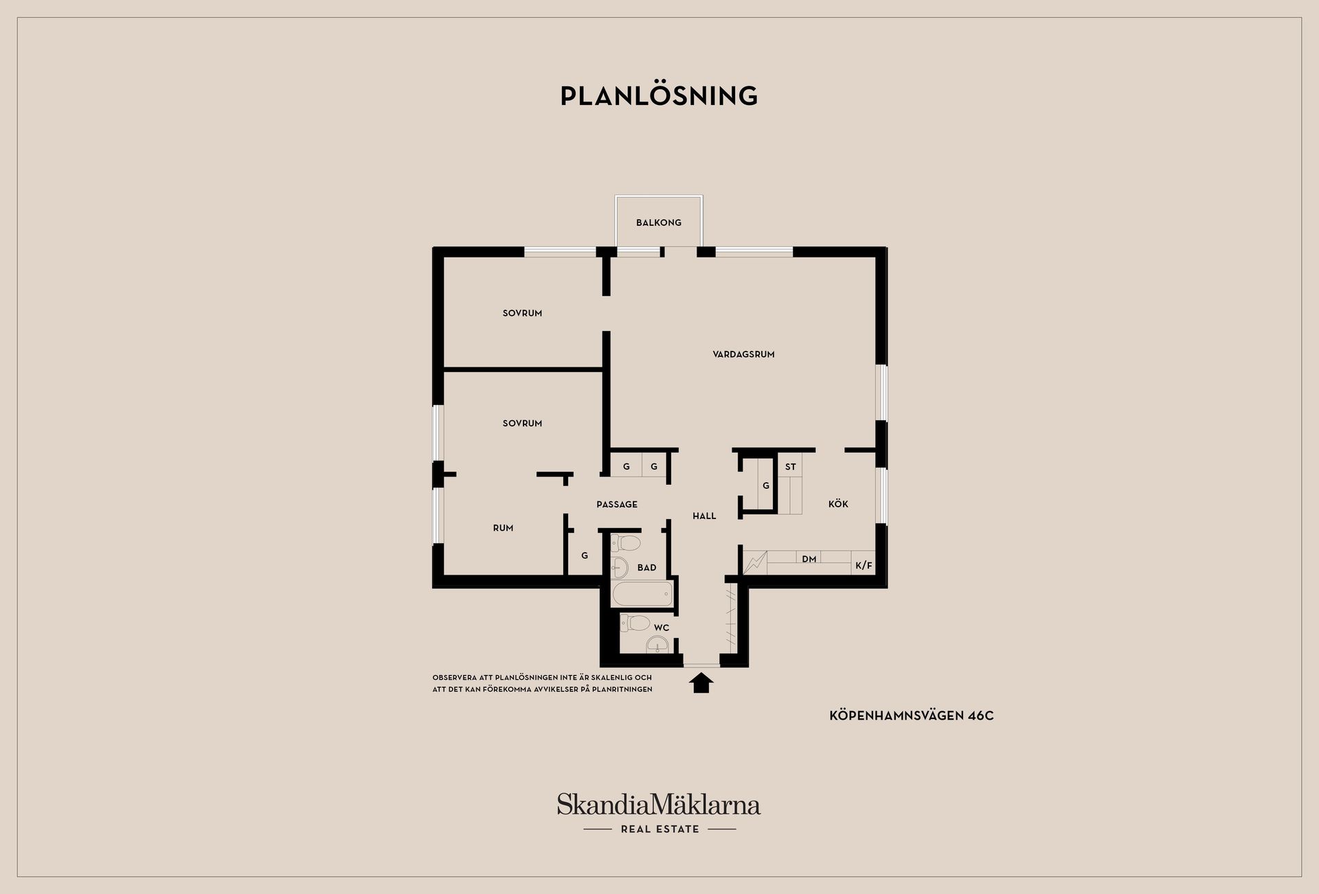 Bostadsrätt, Köpenhamnsvägen 46C, Erikslust/Slottsstaden, Malmö