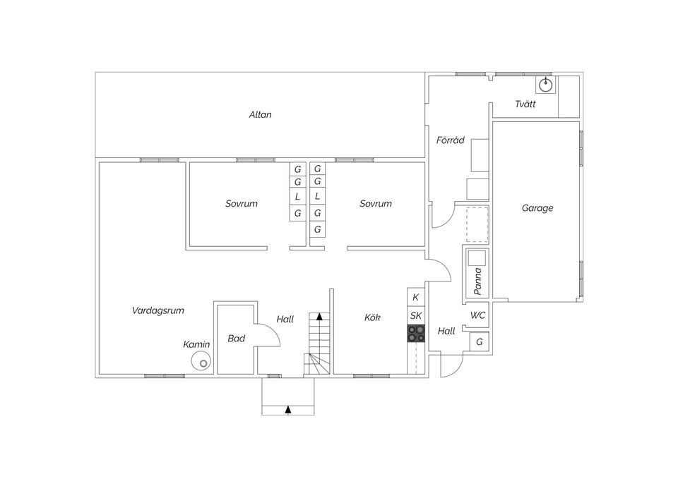 Villa, Sammels väg 3, Falkenberg