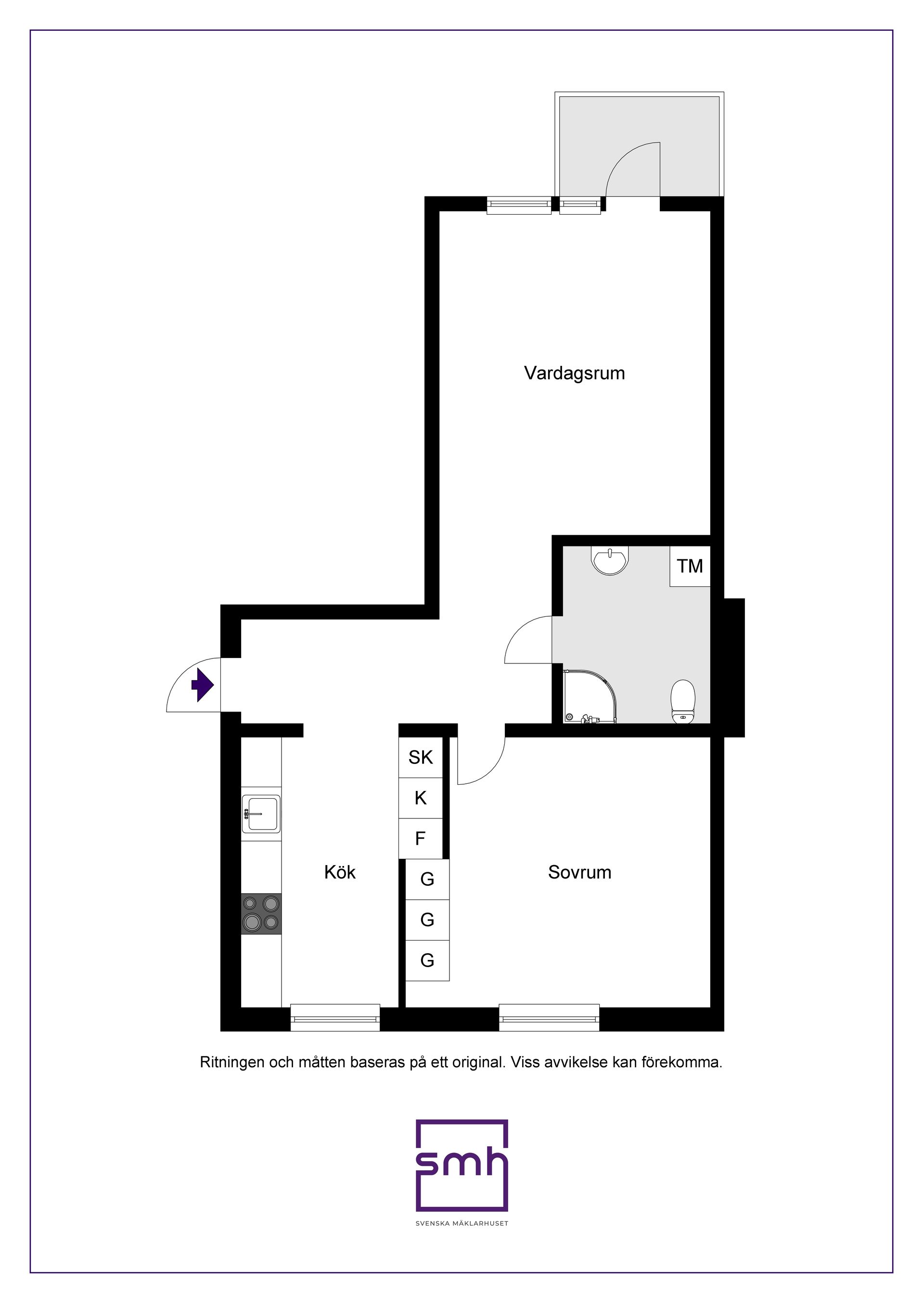 Bostadsrätt, Bålstavägen 6B, Gamla Bålsta, Håbo