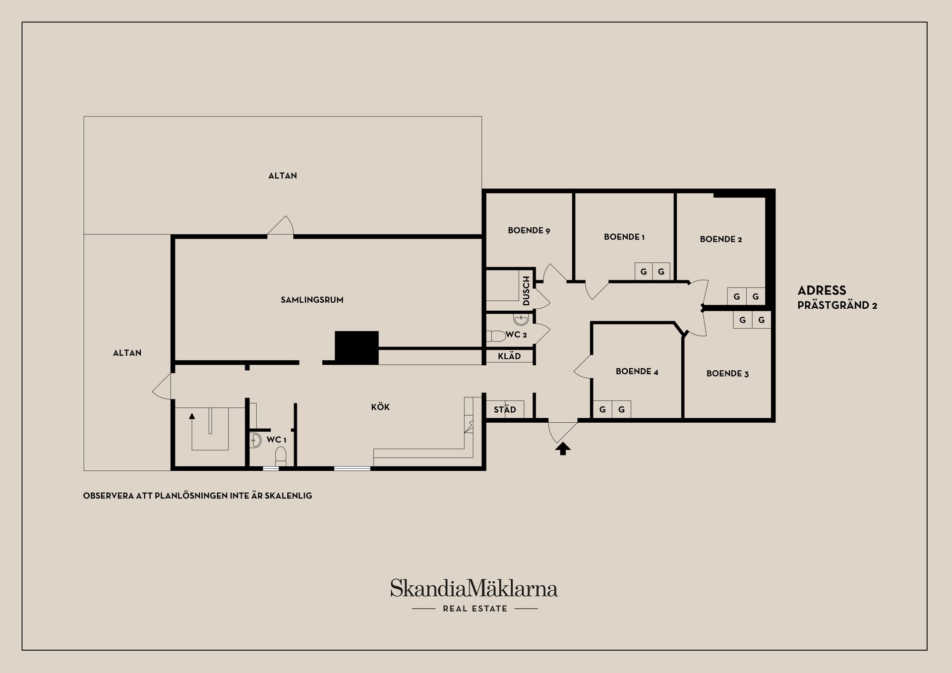 Villa, Prästgränd 2, Centrala Ånge, Ånge