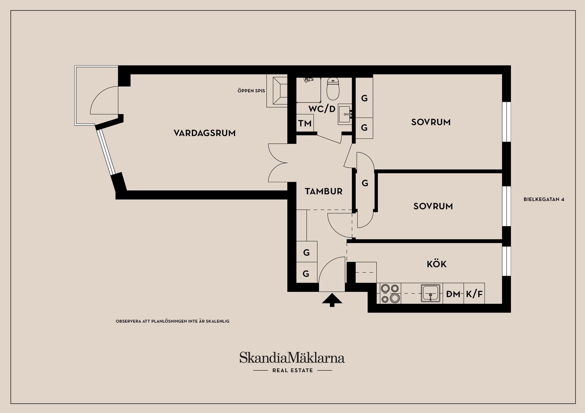 Bostadsrätt, Bielkegatan 4, Vasastaden/centralt, Linköping
