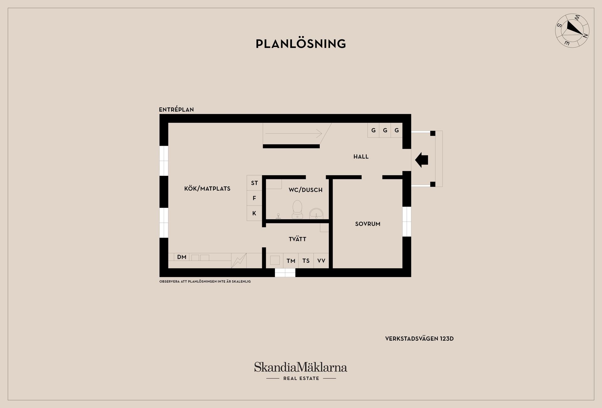 Bostadsrätt, Verkstadsvägen 123D, Verkstadsön, Motala