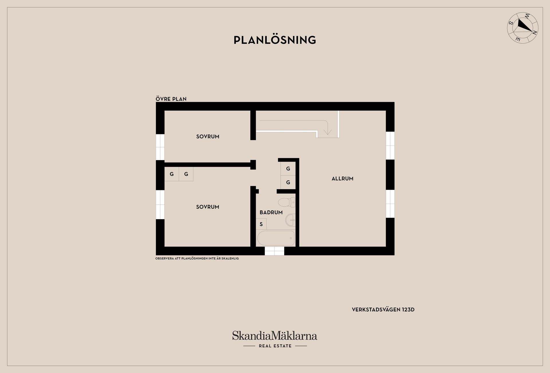 Bostadsrätt, Verkstadsvägen 123D, Verkstadsön, Motala