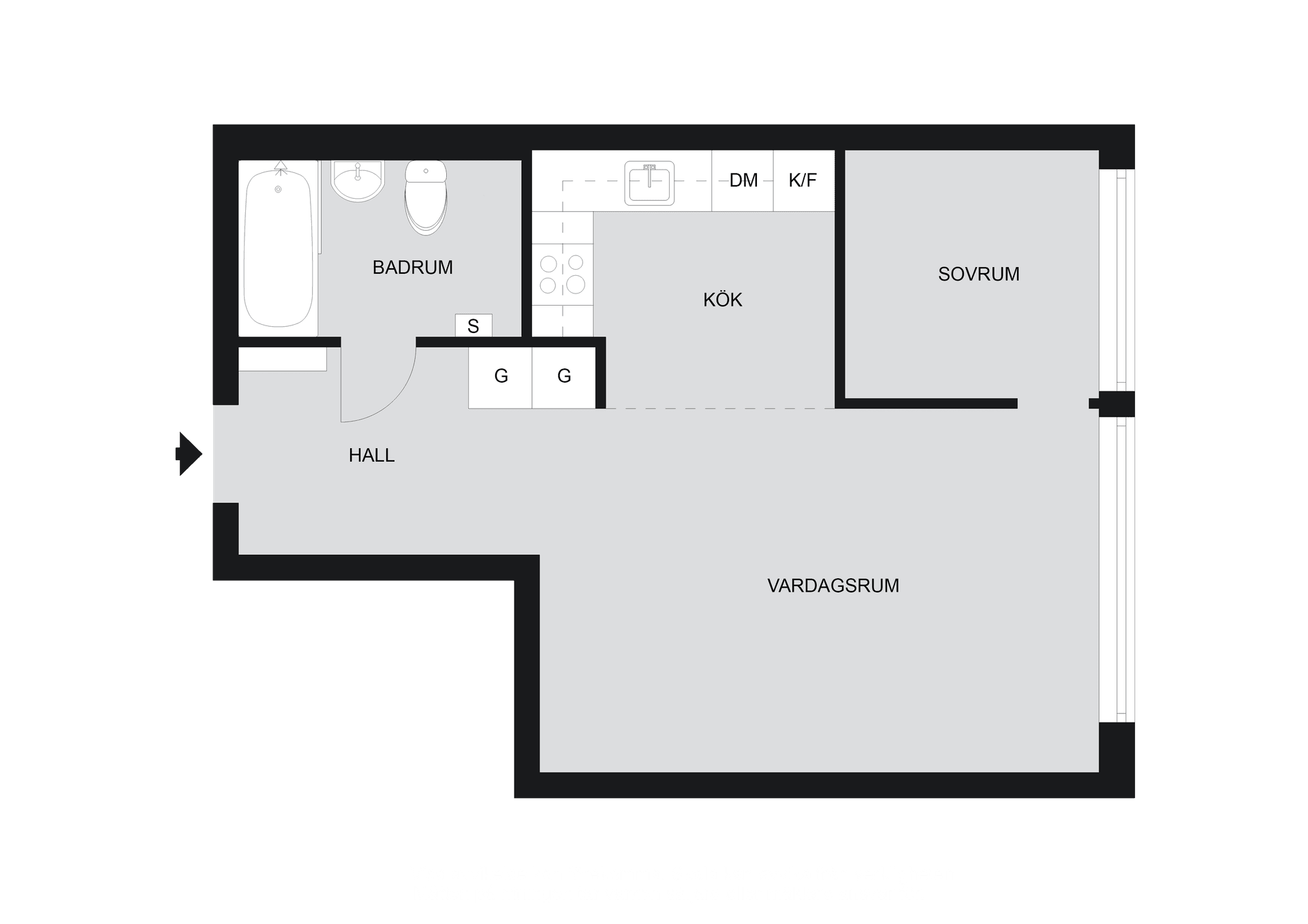 Bostadsrätt, Blekholmsterrassen 9, vån 3, Norrmalm - Kungsholmen - City, Stockholm