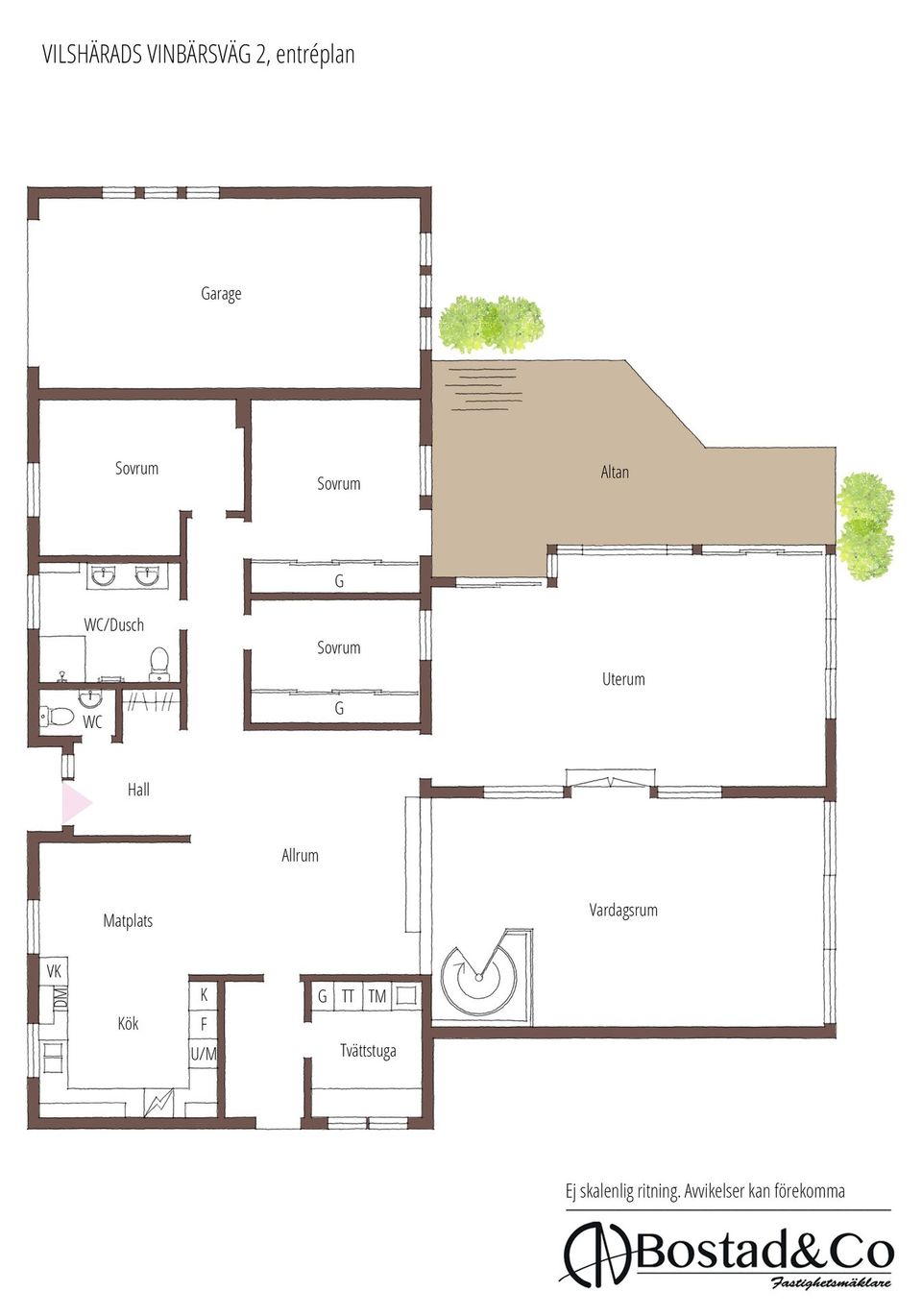 Villa, Vilshärads Vinbärsväg 2, Villshärad, Halmstad