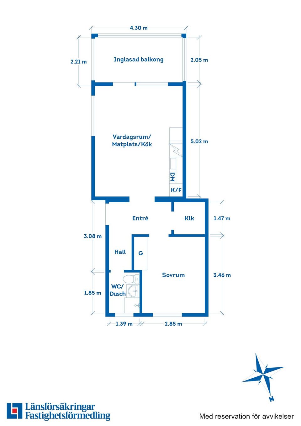 Bostadsrätt, Storgatan 18A, Centralt, Motala