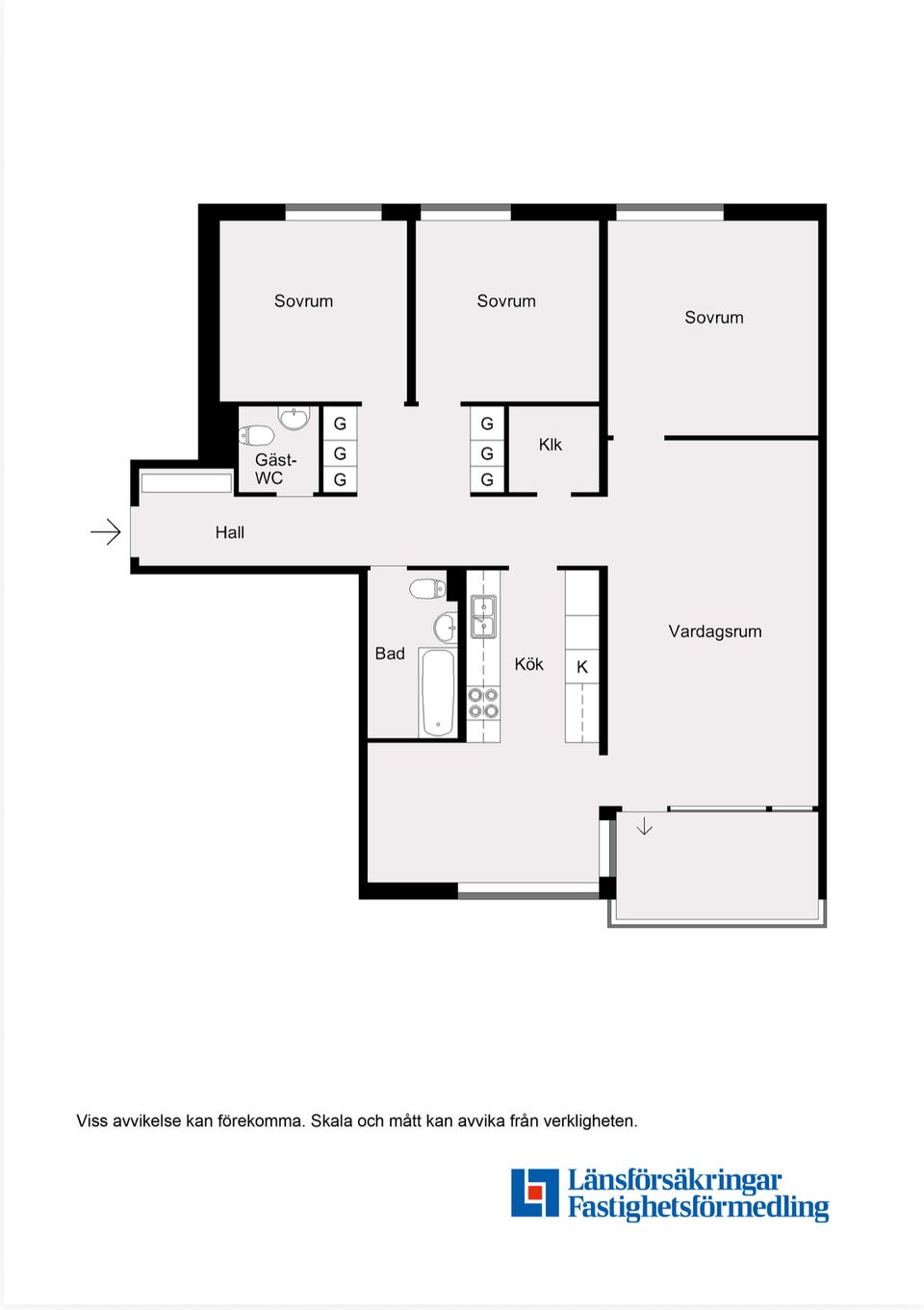Bostadsrätt, Krondikesvägen 74B, Marielund, Östersund