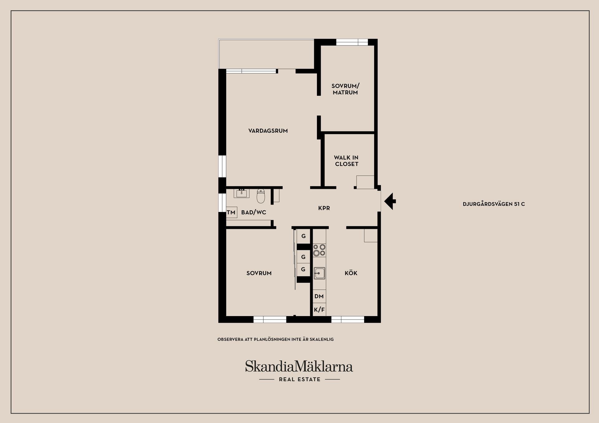 Bostadsrätt, Djurgårdsvägen 51 C, Djurgården, Kristinehamn